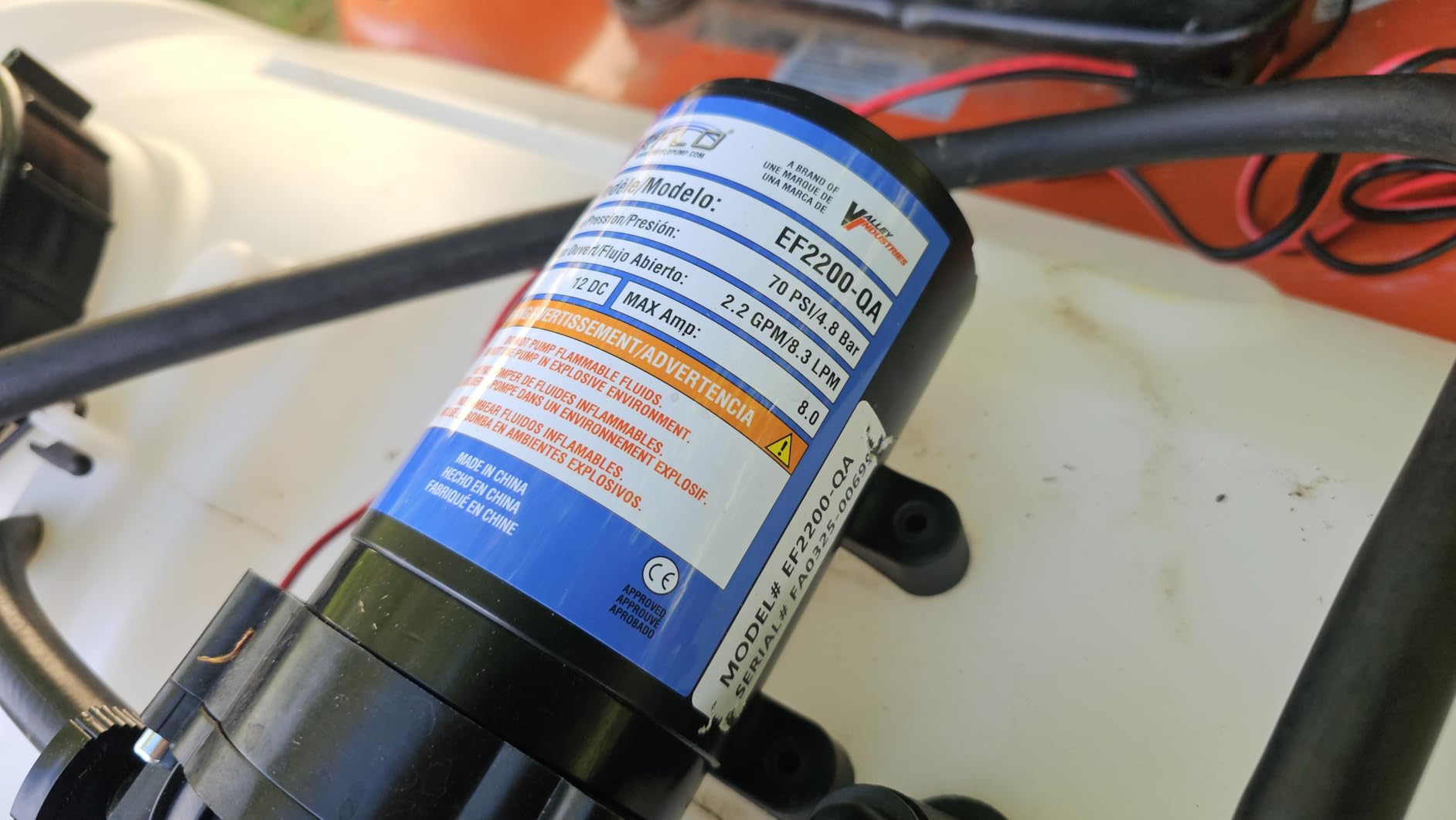Master Mfg 15-Gallon ATV Broadcast Sprayer - 7ft Swath, 2.2GPM, 70PSI Max customer photo 1