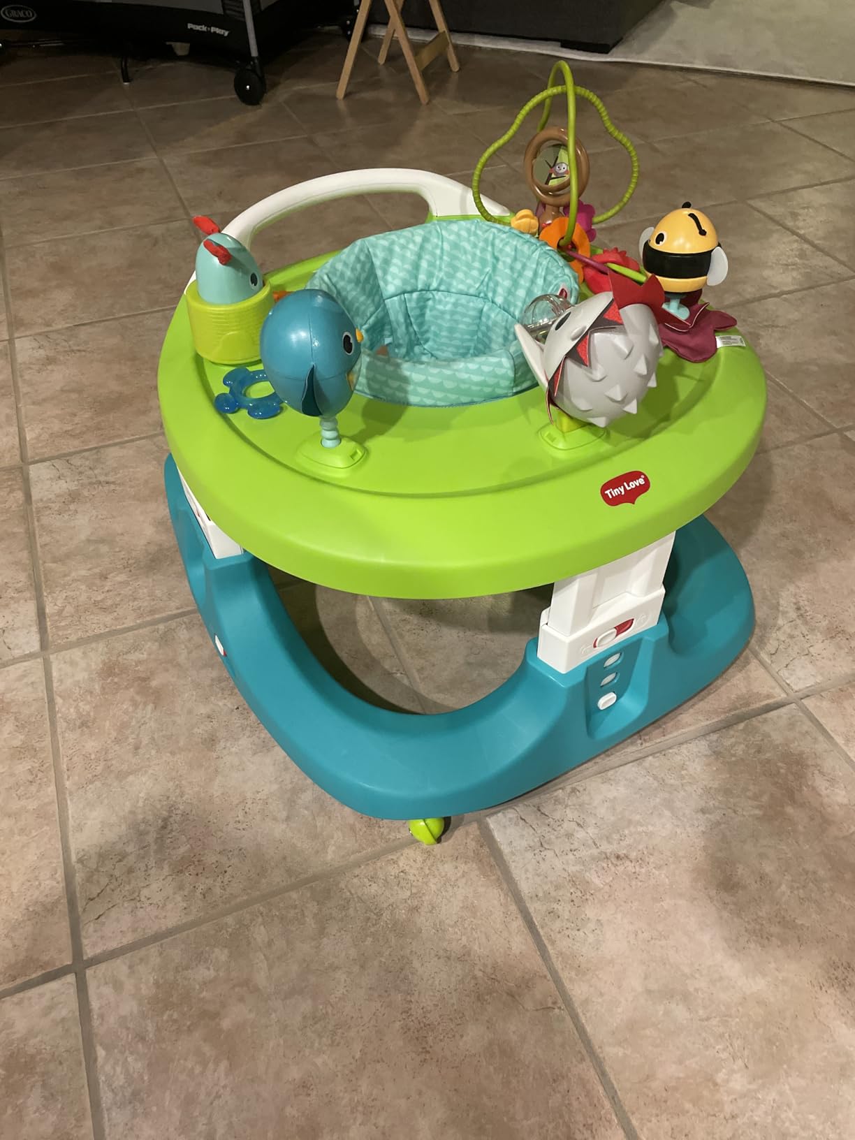 Tiny Love 4-in-1 Here I Grow Mobile Activity Center, Baby Walkers and Activity Center, Baby Activity Center with Interactive Toys and Developmental Activities, Meadow Days customer photo 2