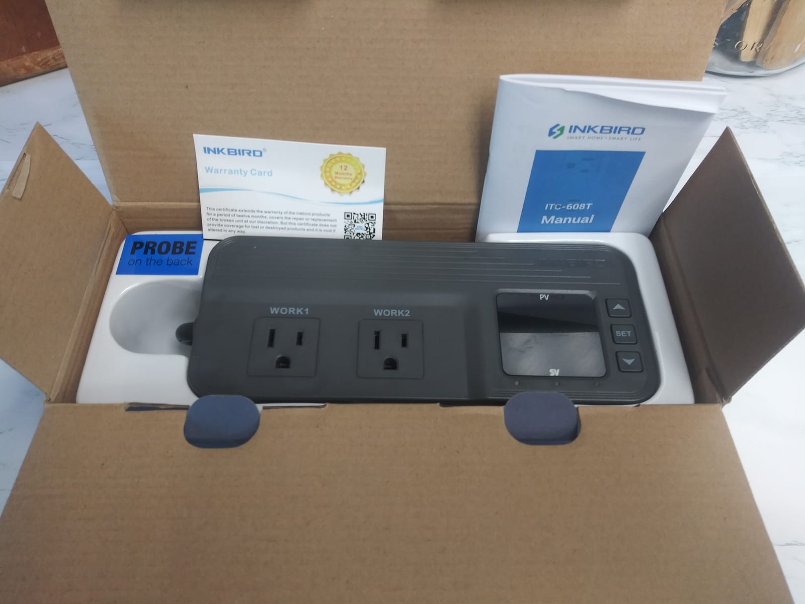 Temperature and Humidity Controller ITC-608T Pre-Wired Dual Stage Thermostat 120VAC 15A 1800W ETL Listed Mushroom Greenhouse Homebrew customer photo 1