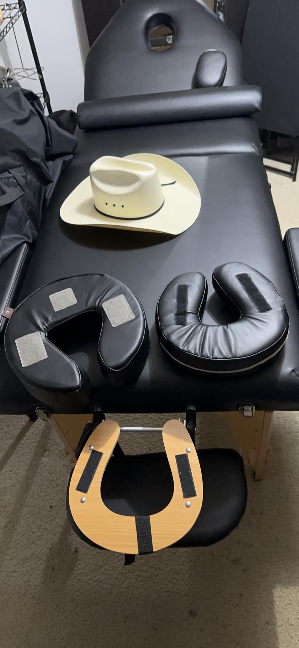 Saloniture Professional Portable Massage Table with Backrest - Pink customer photo 2