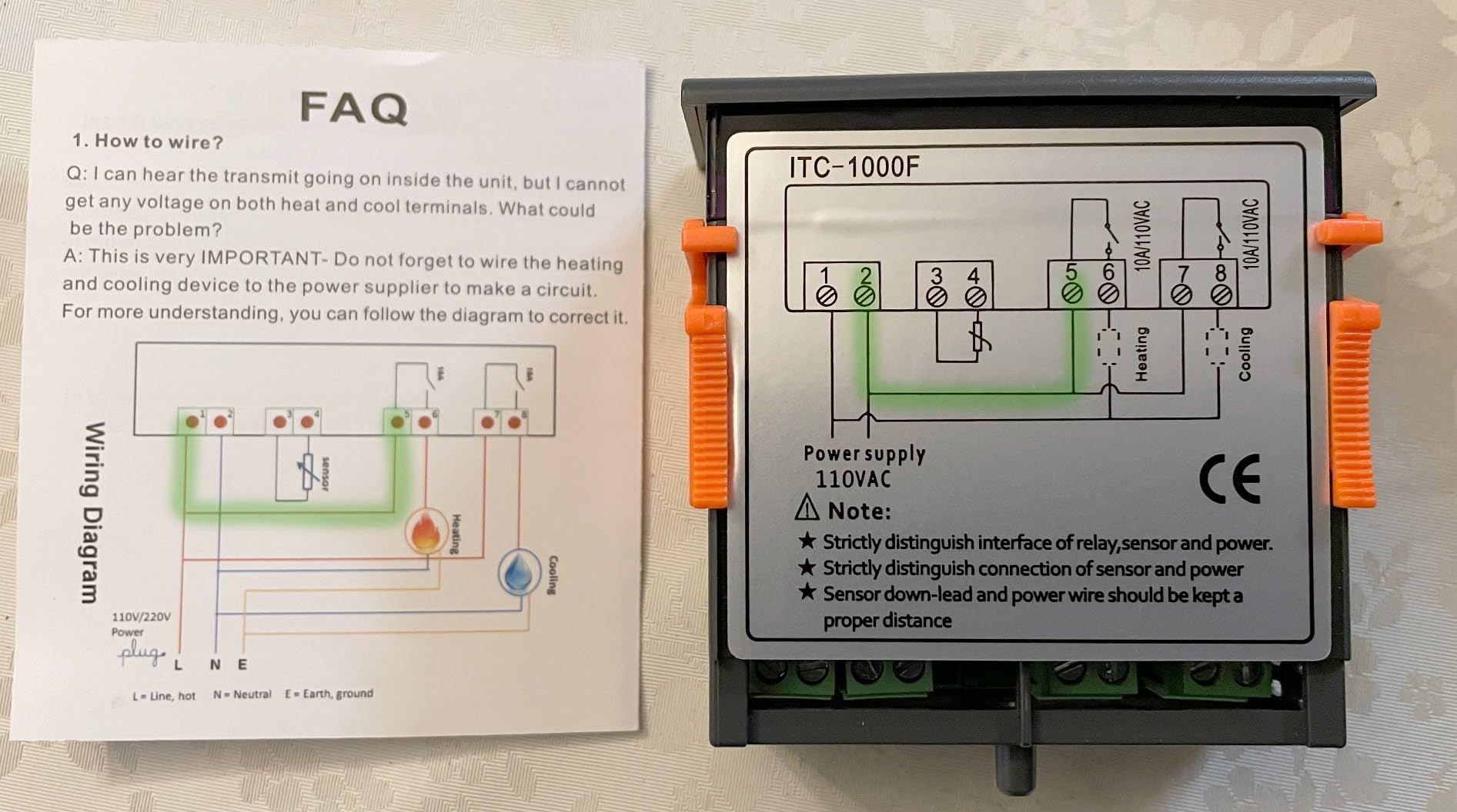 ITC-1000F 2 Stage Temperature Controller Cooling and Heating Modes Celsius and Fahrenheit customer photo 2