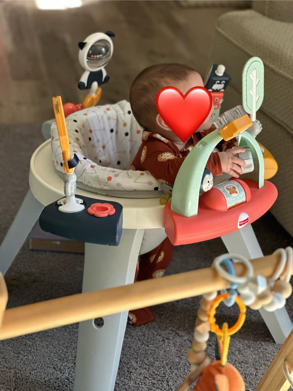 Fisher-Price Baby to Toddler Toy 3-in-1 Spin & Sort Activity Center and Play Table with 10+ Activities, Happy Dots customer photo 2
