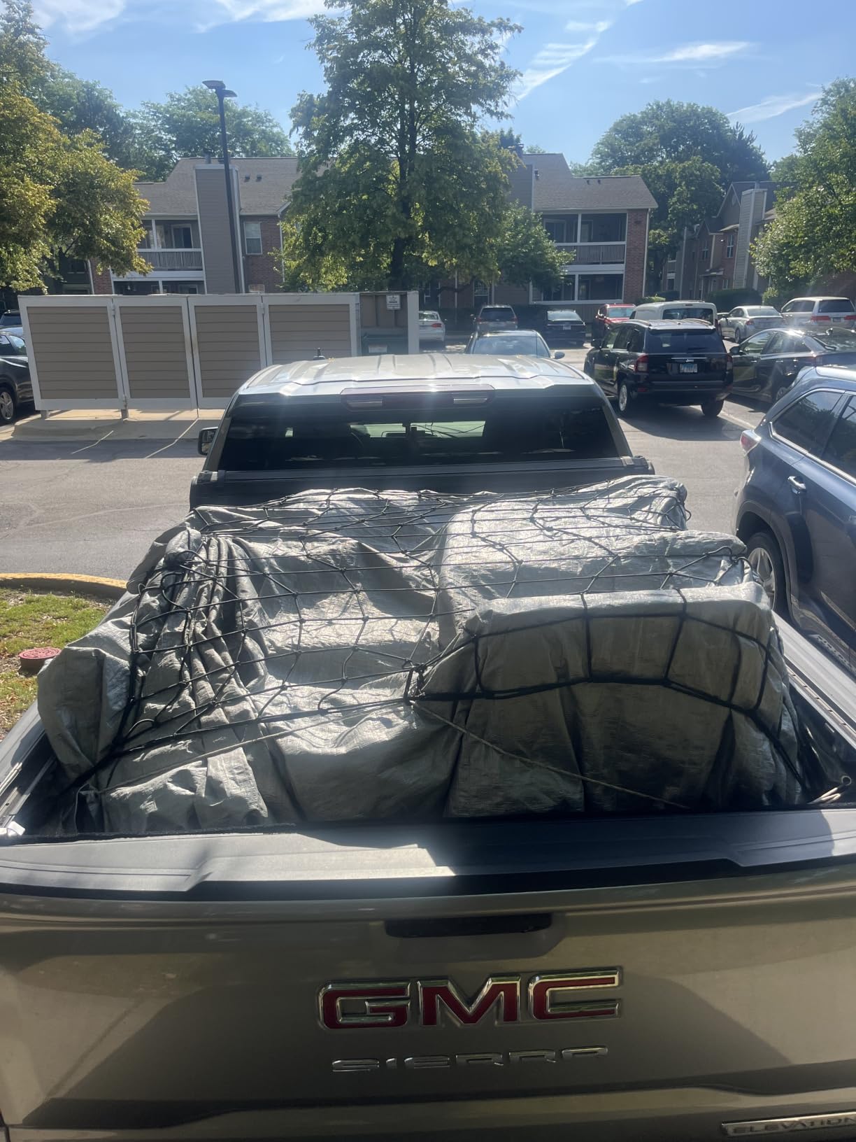 Cargo Net for Pickup Truck Bed - 4x6ft Double-Thick Heavy-Duty Bungee Mesh with 12 Metal Carabiners customer photo 1