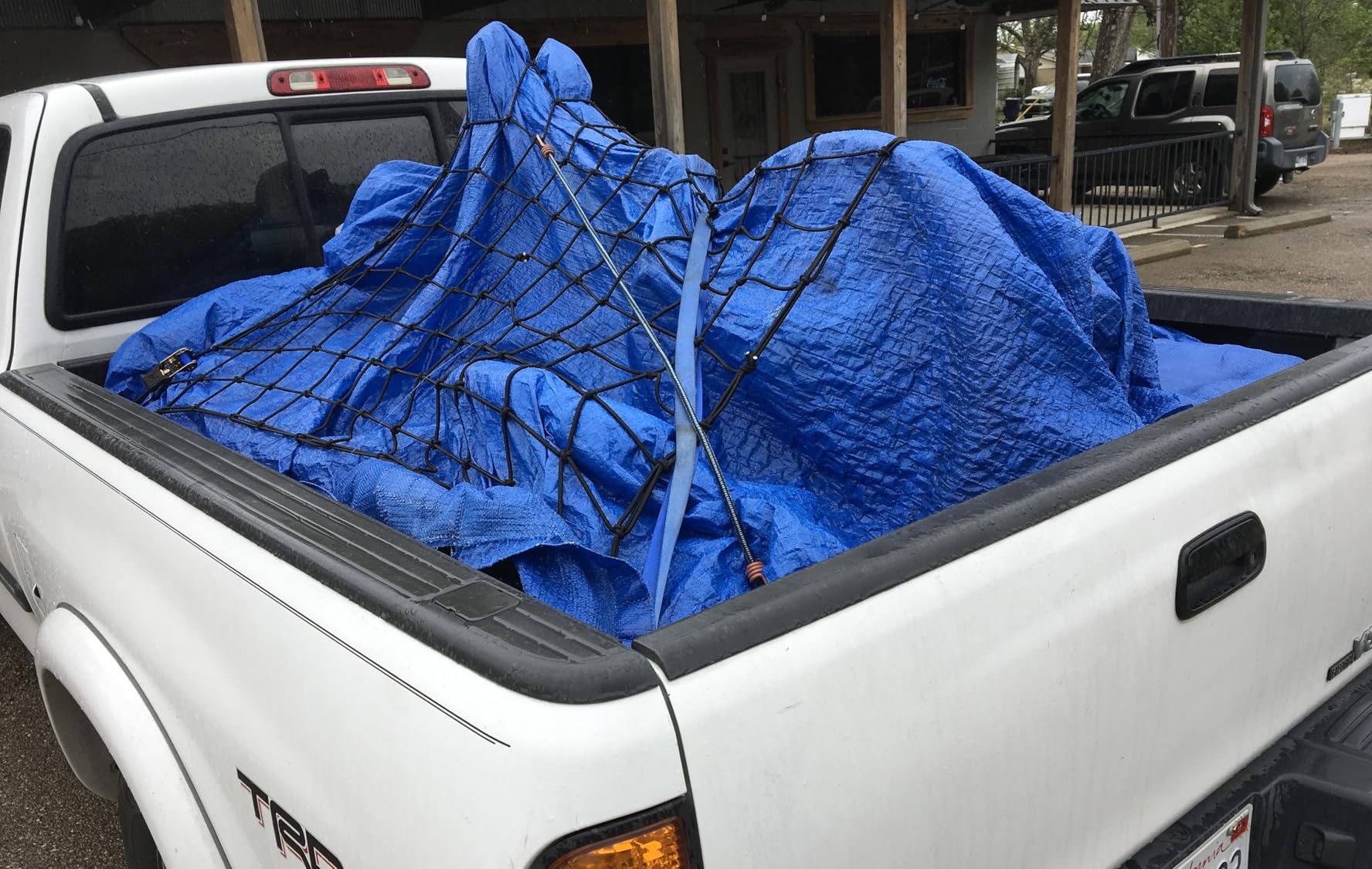 Cargo Net for Pickup Truck Bed - 4x6ft Double-Thick Heavy-Duty Bungee Mesh with 12 Metal Carabiners customer photo 2
