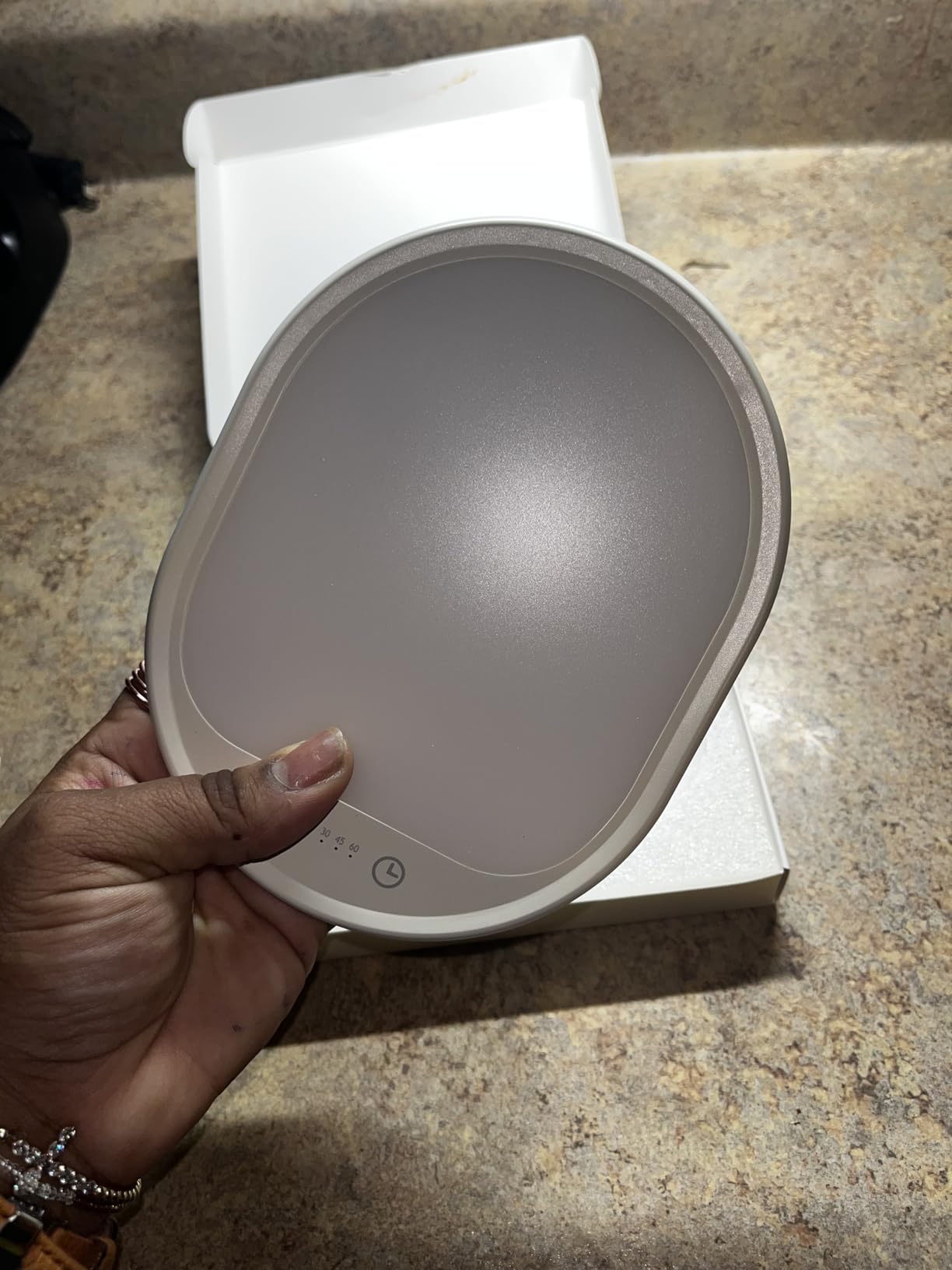 UV-Free 10000 Lux Daylight Lamp - Touch Control with 3 Brightness Levels & 4 Timer Functions, Large Surface & Rotatable Stand for Home/Office customer photo 2
