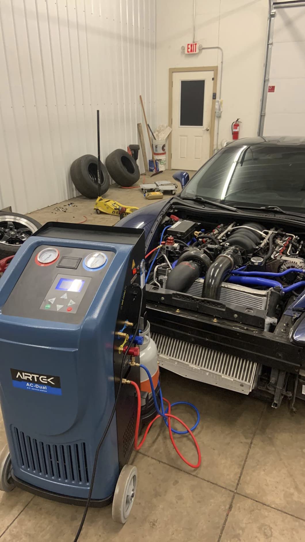Airtek AC-Dual Fully Automatic Machine, HVAC Automotive Recovery and Recharge of R134 and HFO1234yf customer photo 2
