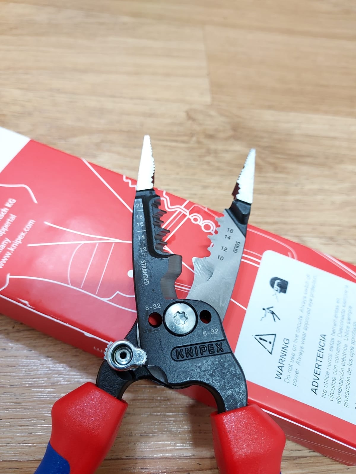 KNIPEX Tools 13 72 8 Forged Wire Stripper, 8-Inch customer photo 1