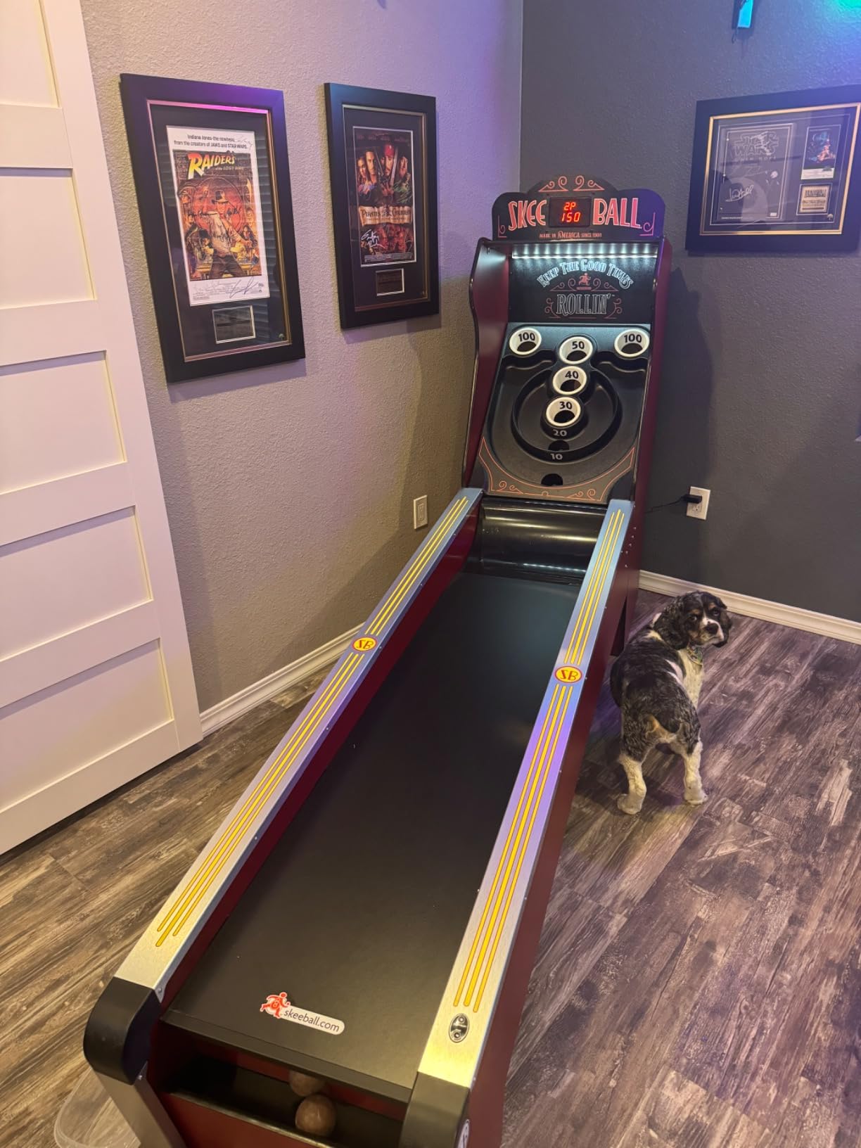 Skee-Ball Deluxe - an Arcade Table Machine Game for Home, Basement, and Recreation Rooms - Nostalgic Classic Family Fun of Roll and Score customer photo 2