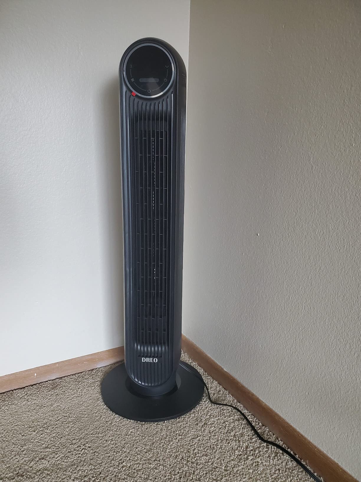 DREO Tower Fan for Bedroom, 28ft/s High Velocity, 9 Speeds, DC Motor | 2026 Upgraded Ultra-Quiet Fan, 4 Modes, 12H Timer, 90° Oscillating Cooling Standing Fan for Indoor Home Office Room, 42 inch customer photo 1