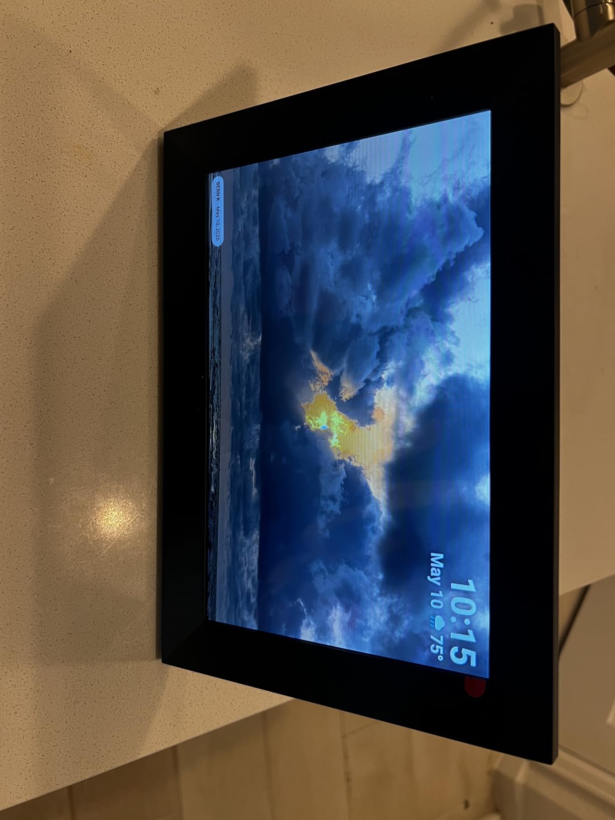 32GB FRAMEO 10.1 Inch Smart WiFi Digital Photo Frame | 1280x800 HD IPS Touchscreen , 32GB Large Storage, Auto Rotate,Share Moments Instantly via Frameo App from Anywhere customer photo 2