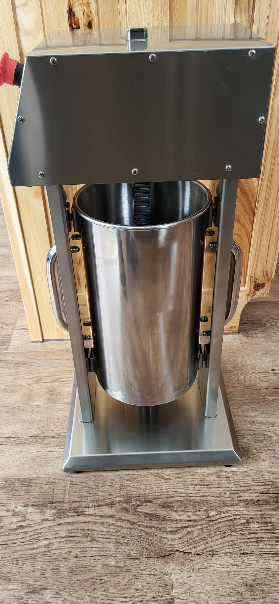 Hakka 30LB Electric Sausage Stuffer, Stainless Steel Electric Sausage Makers and Churro Makers Commercial Sausage Filling Machine with 5 Stuffing Tubes 4 Churros Making Parts customer photo 1
