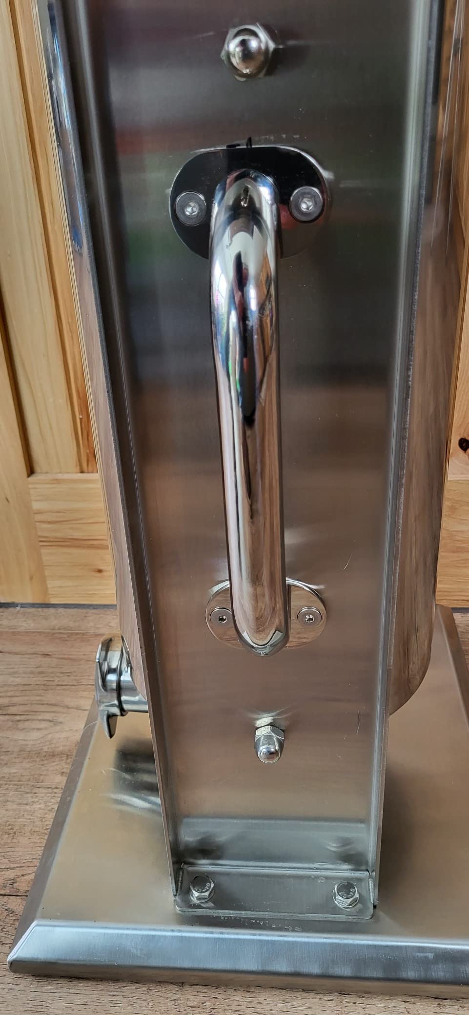 Hakka 30LB Electric Sausage Stuffer, Stainless Steel Electric Sausage Makers and Churro Makers Commercial Sausage Filling Machine with 5 Stuffing Tubes 4 Churros Making Parts customer photo 2
