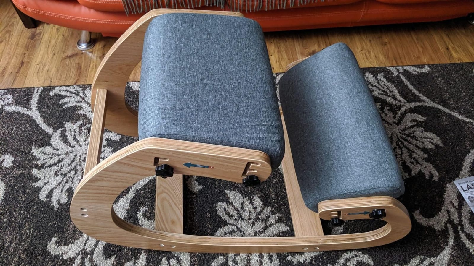 Ergonomic Kneeling Chair with Adjustable Seats - Knee Chair for Posture Correction & Kneel Rocking Stool for Desk - Back Pain Relief for Home and Office, Supports 250 pounds - 5 Years Warranty customer photo 1