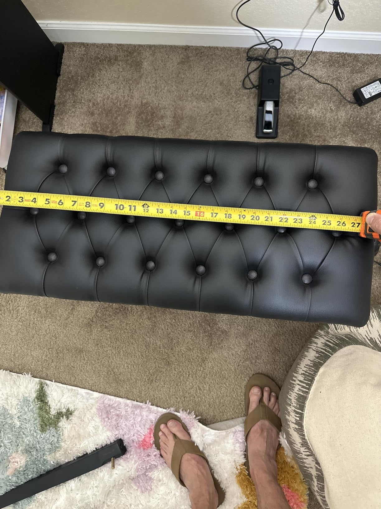 Adjustable Duet Piano Bench with Storage, 28.7
