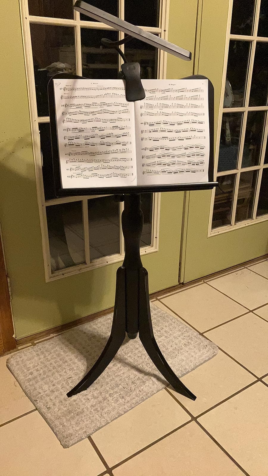 Touch of Class Parke Music Sheet Stand, Adjustable Height, Regal Walnut | Wooden Station for Conductors, Library Lectern for Atlas, Dictionary, Auditorium, Meeting Room, Classroom customer photo 1