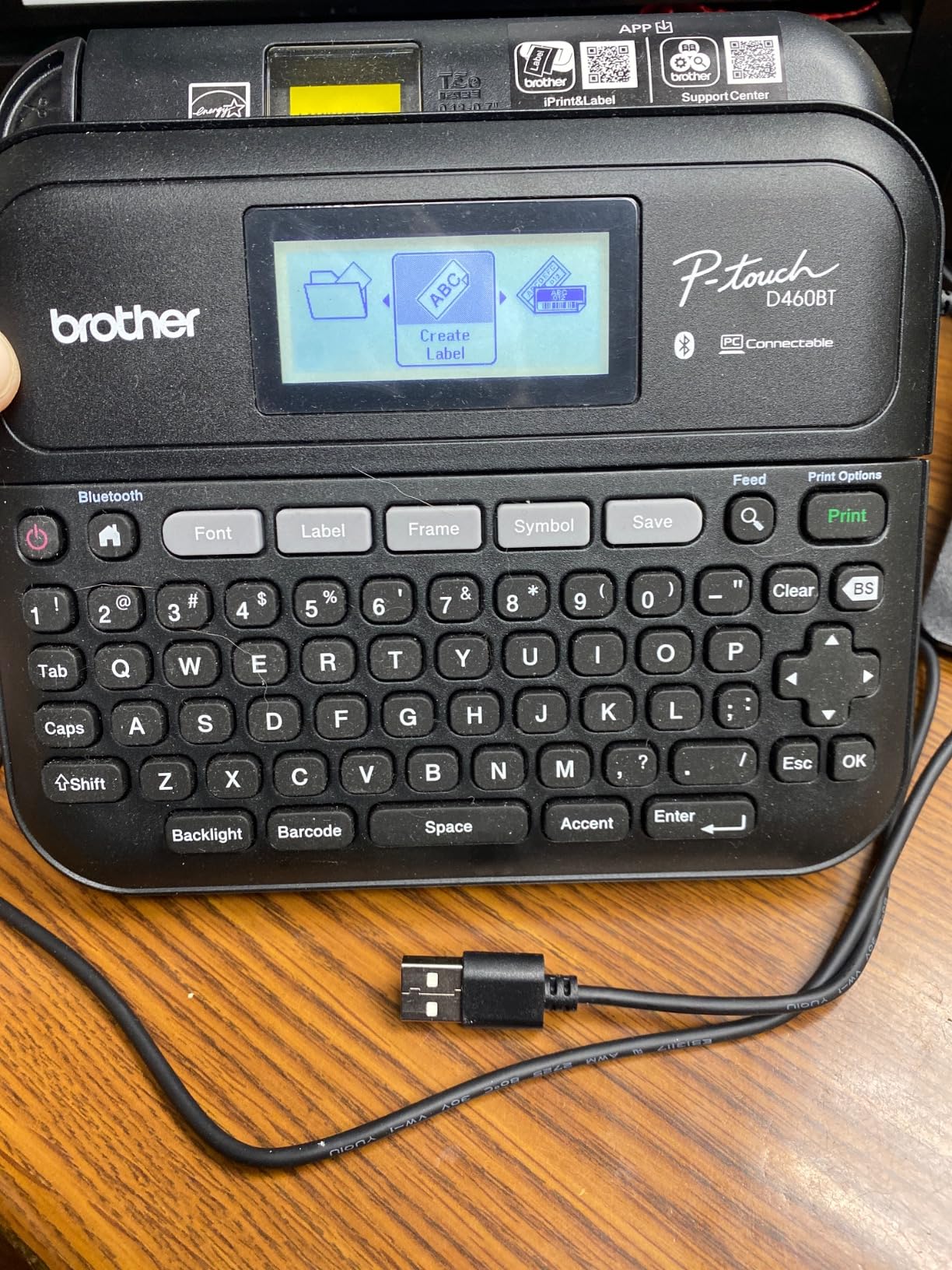 Brother P-Touch PT-D460BT Business Expert Connected Label Maker | Bluetooth, Prints on TZe Tapes up to ~3/4 inch customer photo 2