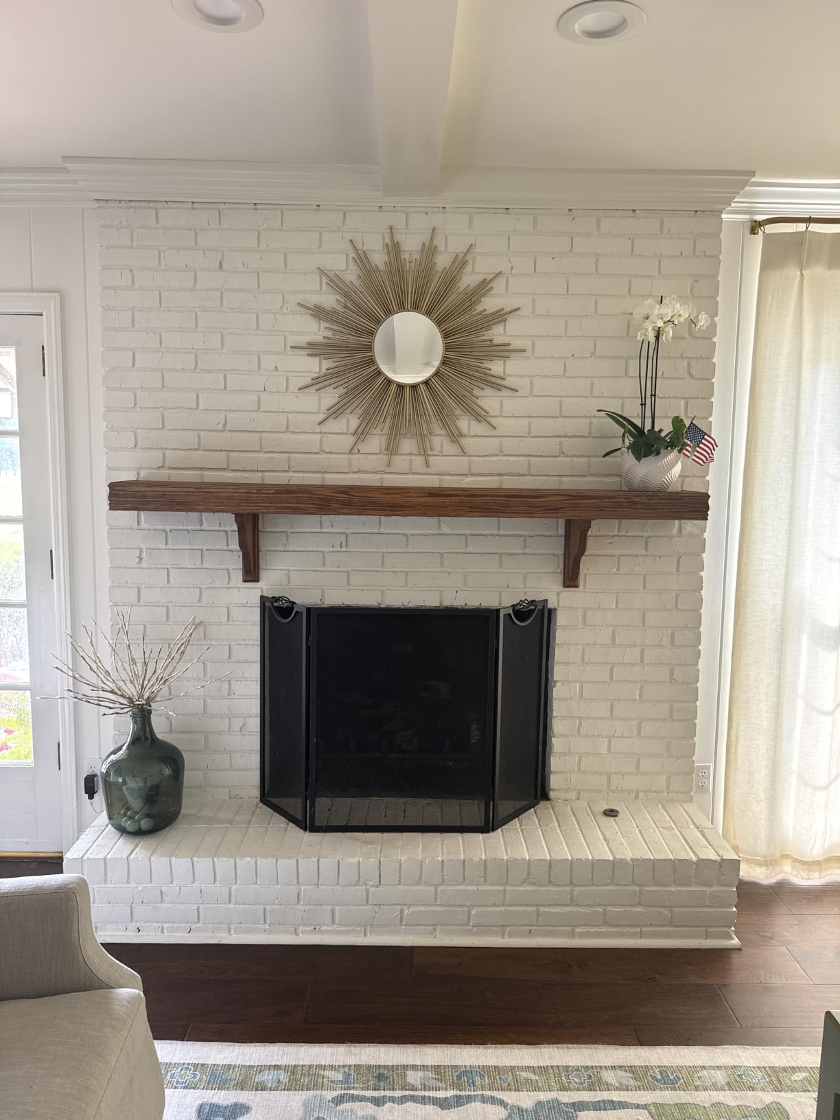 Henton Sunburst Wall Mirror - Gold customer photo 1