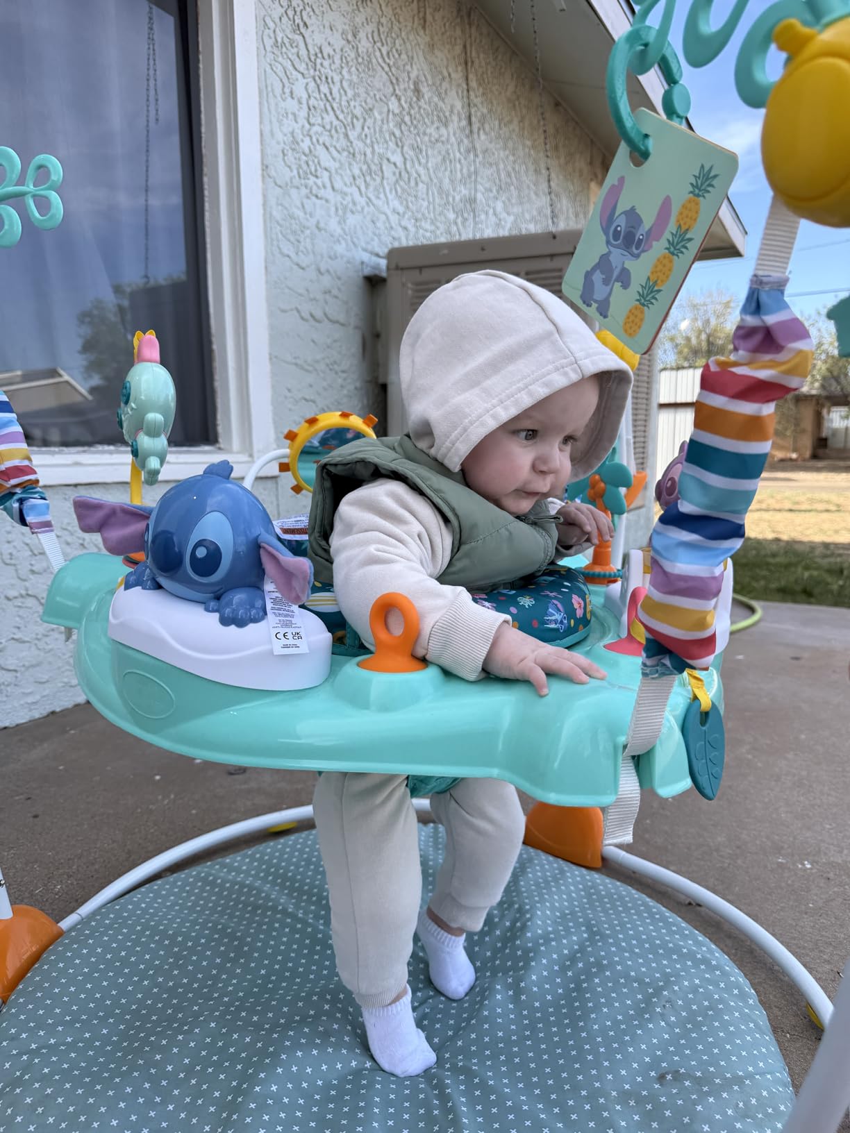 Bright Starts Disney Baby Minnie Mouse Forever Besties Baby Activity Center Jumper with 10 Toys, Lights & Sounds, 360-Degree Seat, 6-12 Months (Pink) customer photo 1