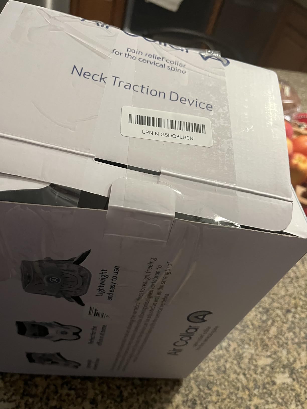 Neck Traction Device by Air Collar - Neck Stretcher - Cervical Traction Device - Neck & Shoulder Pain Relief - Stretcher Collar for Improved Spine Alignment (2nd Gen Electric Pump) customer photo 1
