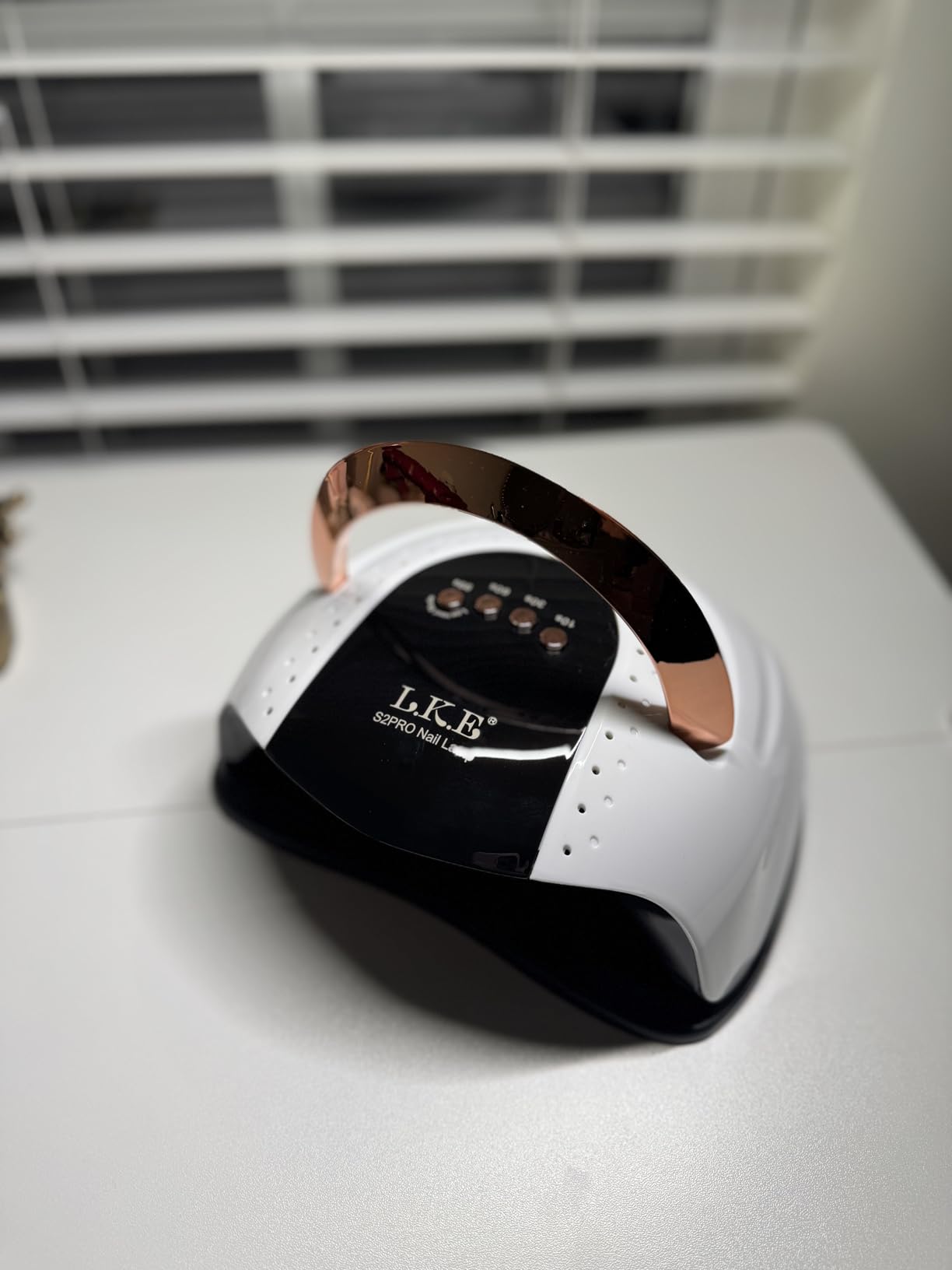 268W UV LED Nail Lamp, LKE Nail Dryer for Gel Polish, 4 Timers UV Nail Lamp Professional Nail Light, 57Pcs Lamp Beads and Automatic Sensor(White) customer photo 1