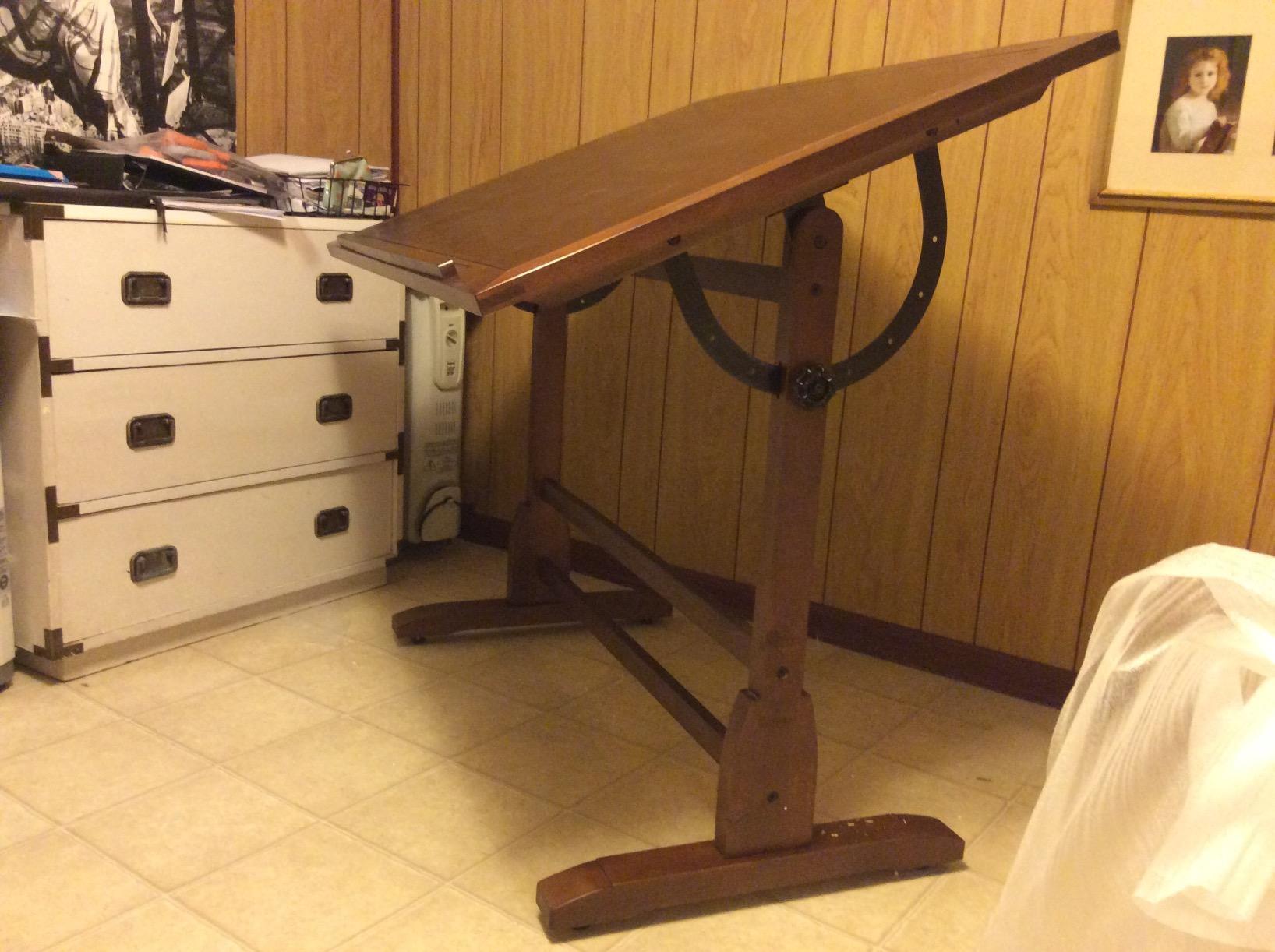 Studio Designs Wood Drawing/Drafting Table with Pencil Ledge - 42