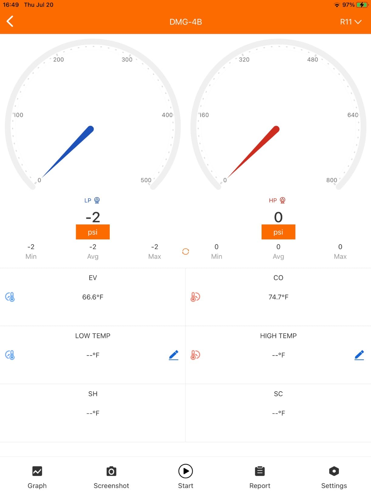 Elitech Digital Manifold Gauge DMG-4B,HVAC Refrigerant Gauge with Bluetooth | Supports R410A R134A R22, 140+ Refrigerants, PT Mode, ±1% FS Accuracy, Bluetooth App, 800 psi Range customer photo 1