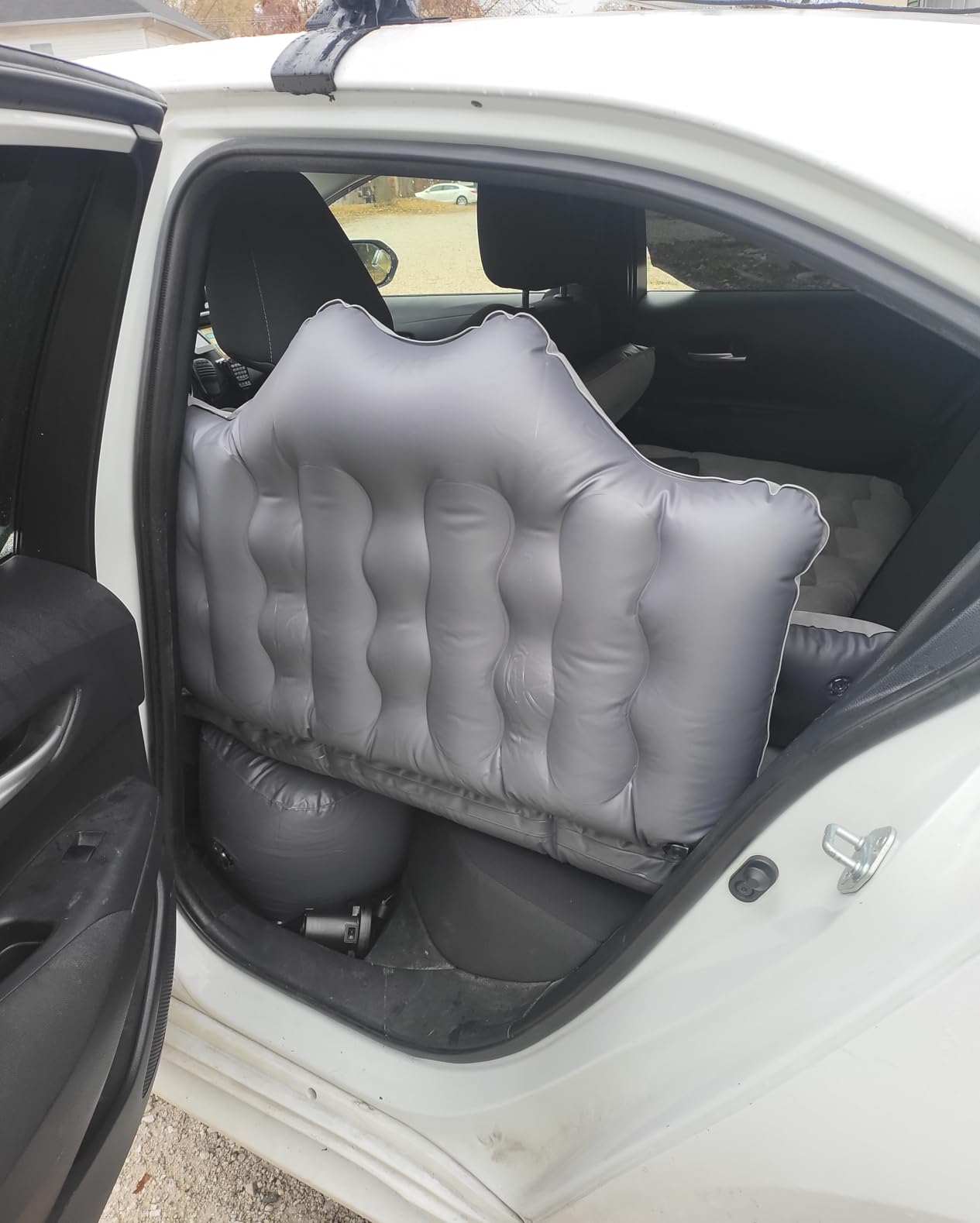 Car Air Mattress, Inflatable SUV Truck Air Mattress Back Seat Camping Bed Thickened Car Sleeping Pad for Travel, Car Bed SUV Mattress with Air Pump 2 Pillows customer photo 2