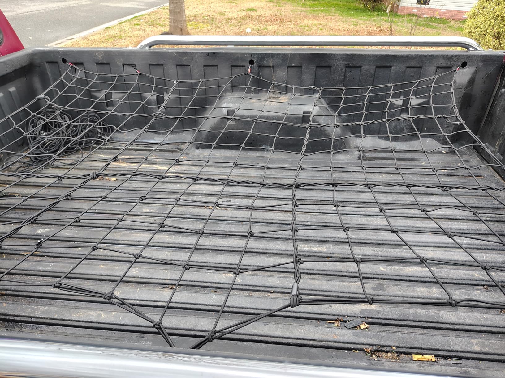 4x6ft Cargo Net for Pickup Truck Bed - Stretches to 8x12ft with Heavy-Duty 10mm Edge customer photo 2