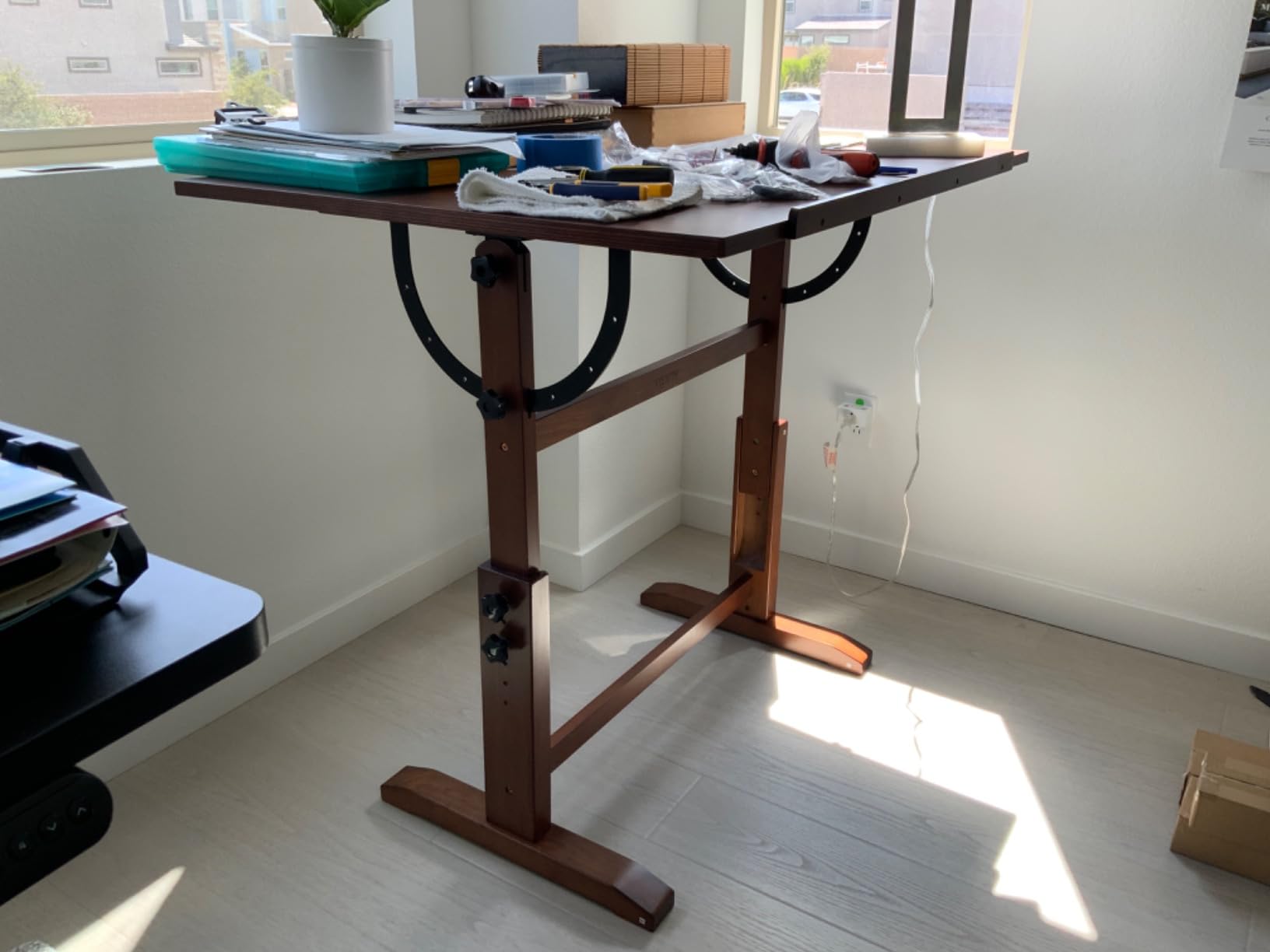 VISWIN Wood Drafting Table for Adults, 30