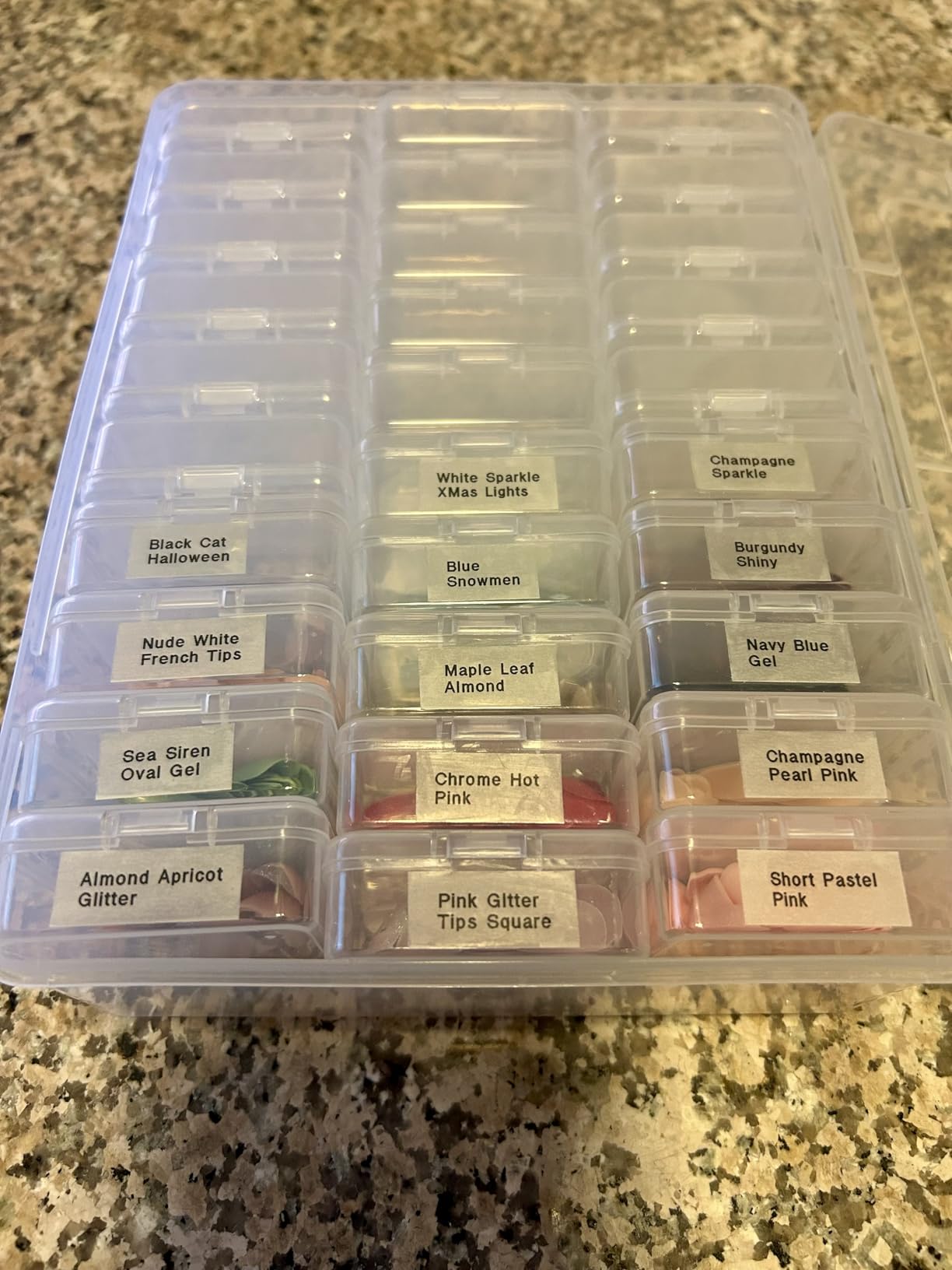 Bead Organizer Box, 30pcs Small Clear Plastic Storage Containers, Craft Storage Box Features Hinged Lid and Labels, Mini Boxes for Bracelets, Jewelry, Diamonds, Clay Beads, Screws, Seeds, Small Parts customer photo 1