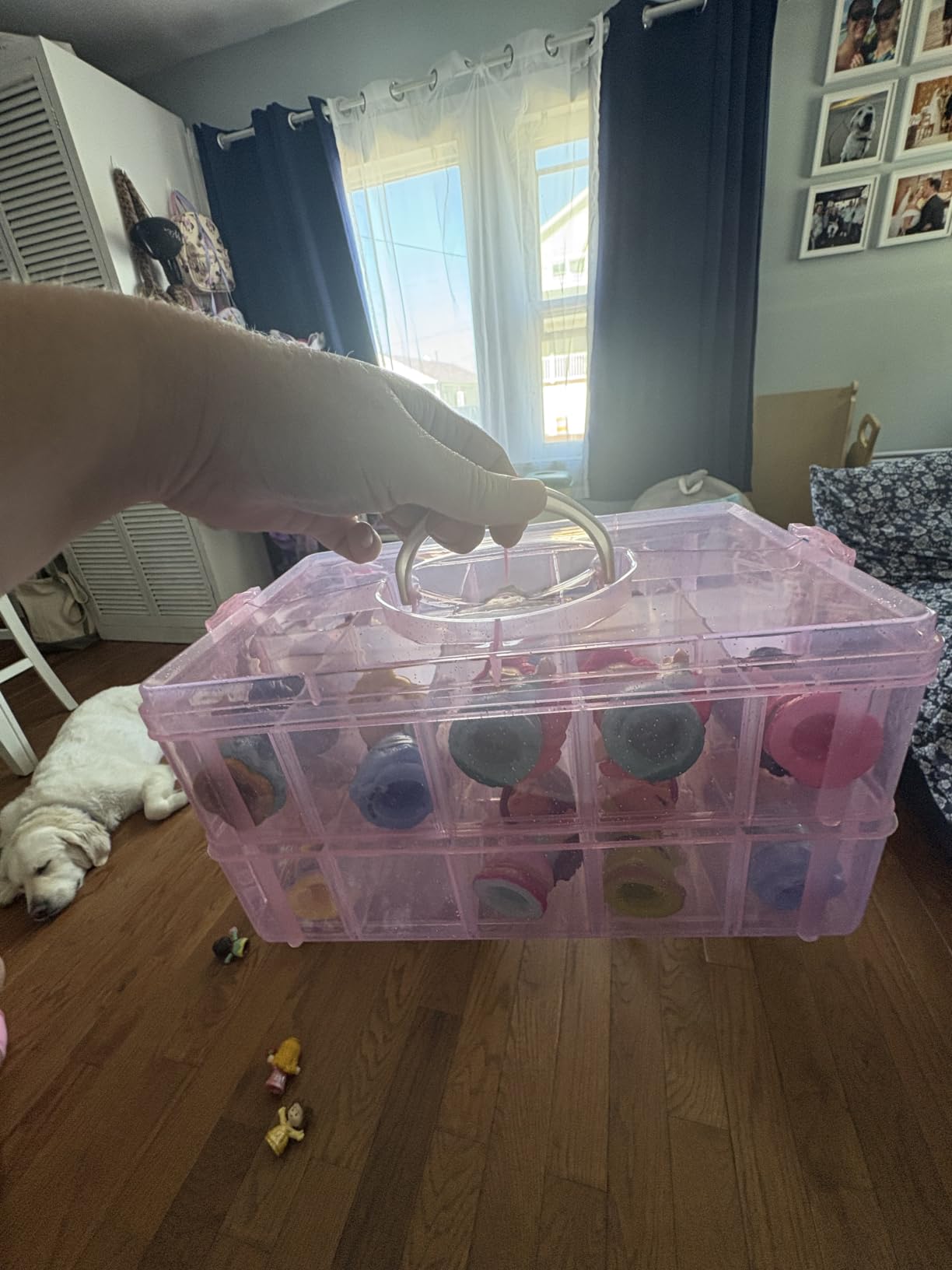 Bead Organizer 7 Tier 70 grid Stackable Craft Tackle Storage Container | Stackable 7-Tier Design, 70 Compartments, for Beads Washi Tape Toys Crafts and Sewing Supplies customer photo 1