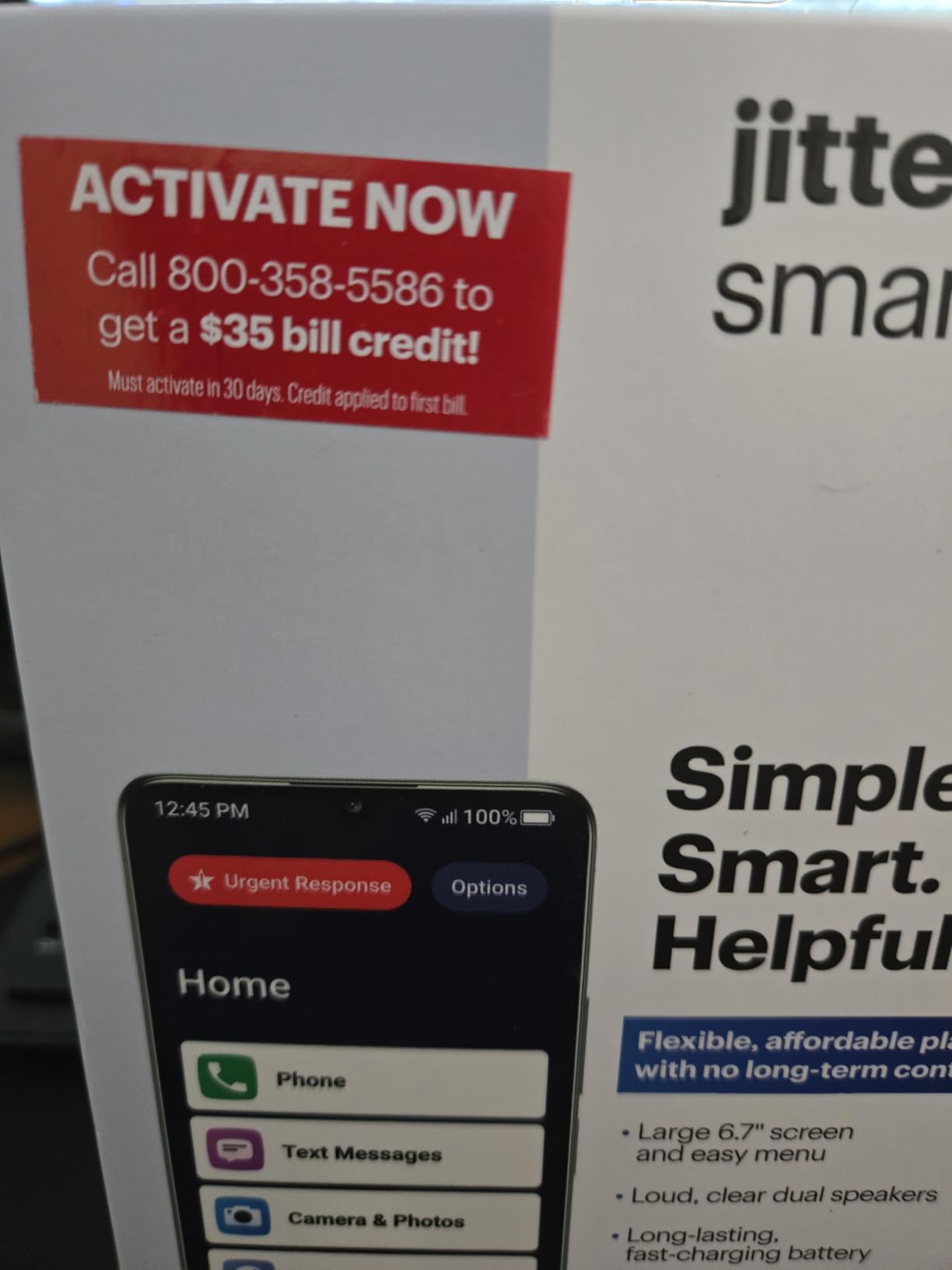 LIVELY Jitterbug Smartphone for Seniors, Smart4 | Smartphone for Seniors with No SIM Needed, Requires an Activated Phone Plan customer photo 1