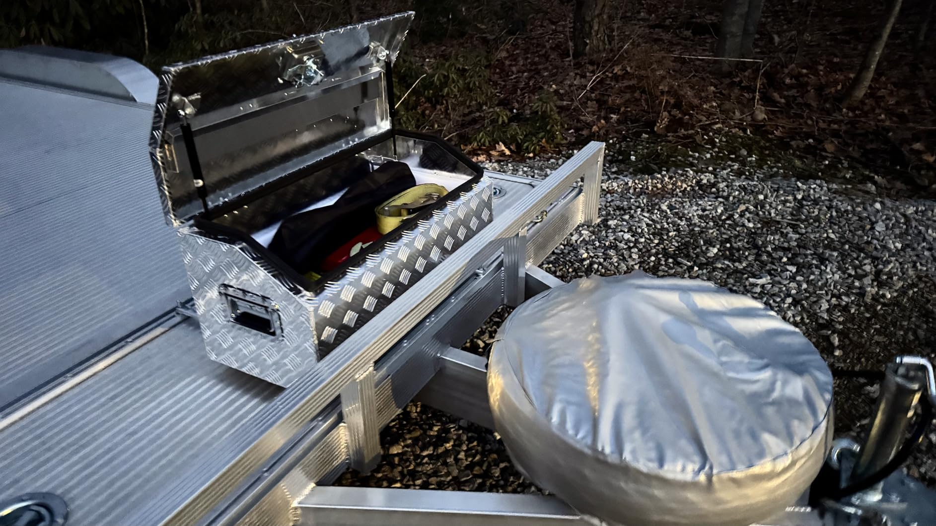 30 Inch Aluminum Trailer Tool Box for Truck Pickup ATV Flatbed RV customer photo 2