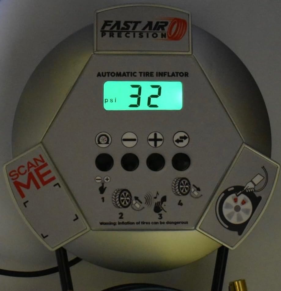 Fast Air Precision Automatic Tire Inflator Wall Mountable Pressure Gauge LCD Display for All Vehicle and Truck Tires Heavy Duty Use, for Dealerships, Garages, Tire Shops and More customer photo 2