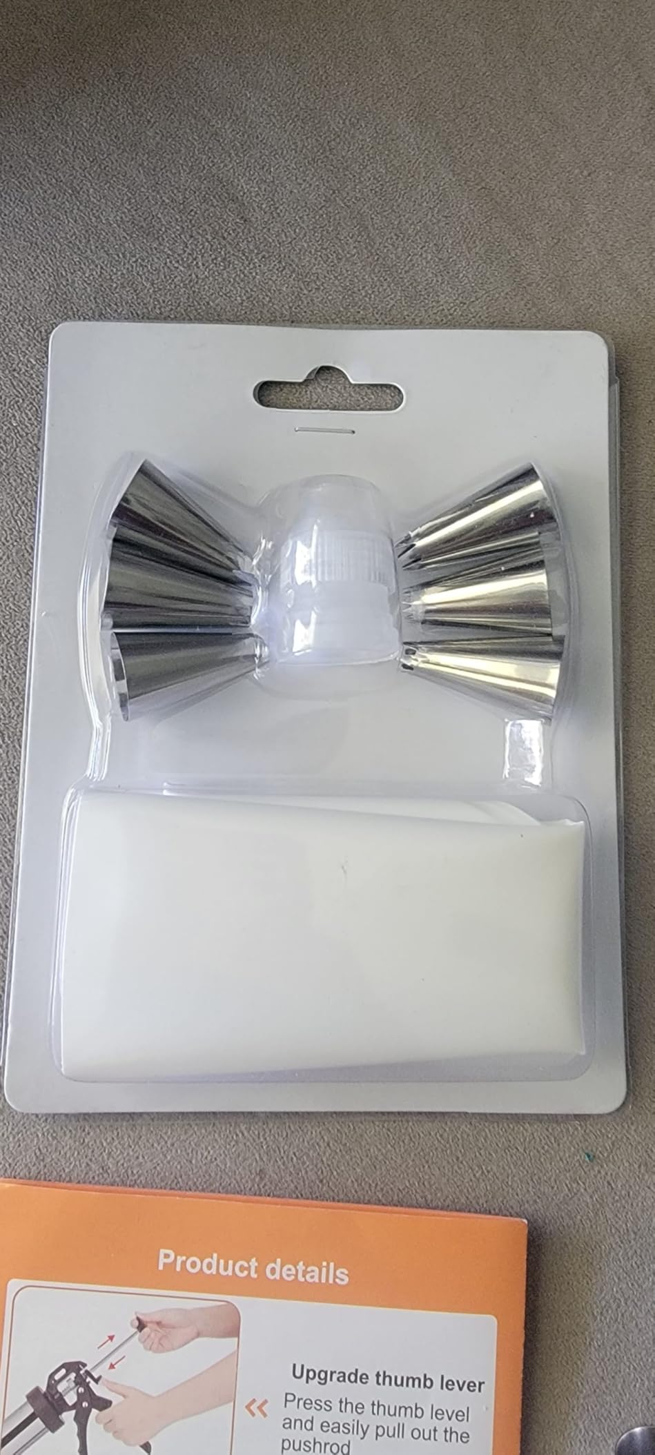 PAHTTO Churro Maker Machine, Stainless Steel Churros Gun Kit, 3-in-1 Multifunctional Cookie Press Hollow Churro with Piping Bag, 7 Piping Nozzles, 9 Cookie Discs & 2 Brushes, Easy to Clean customer photo 2