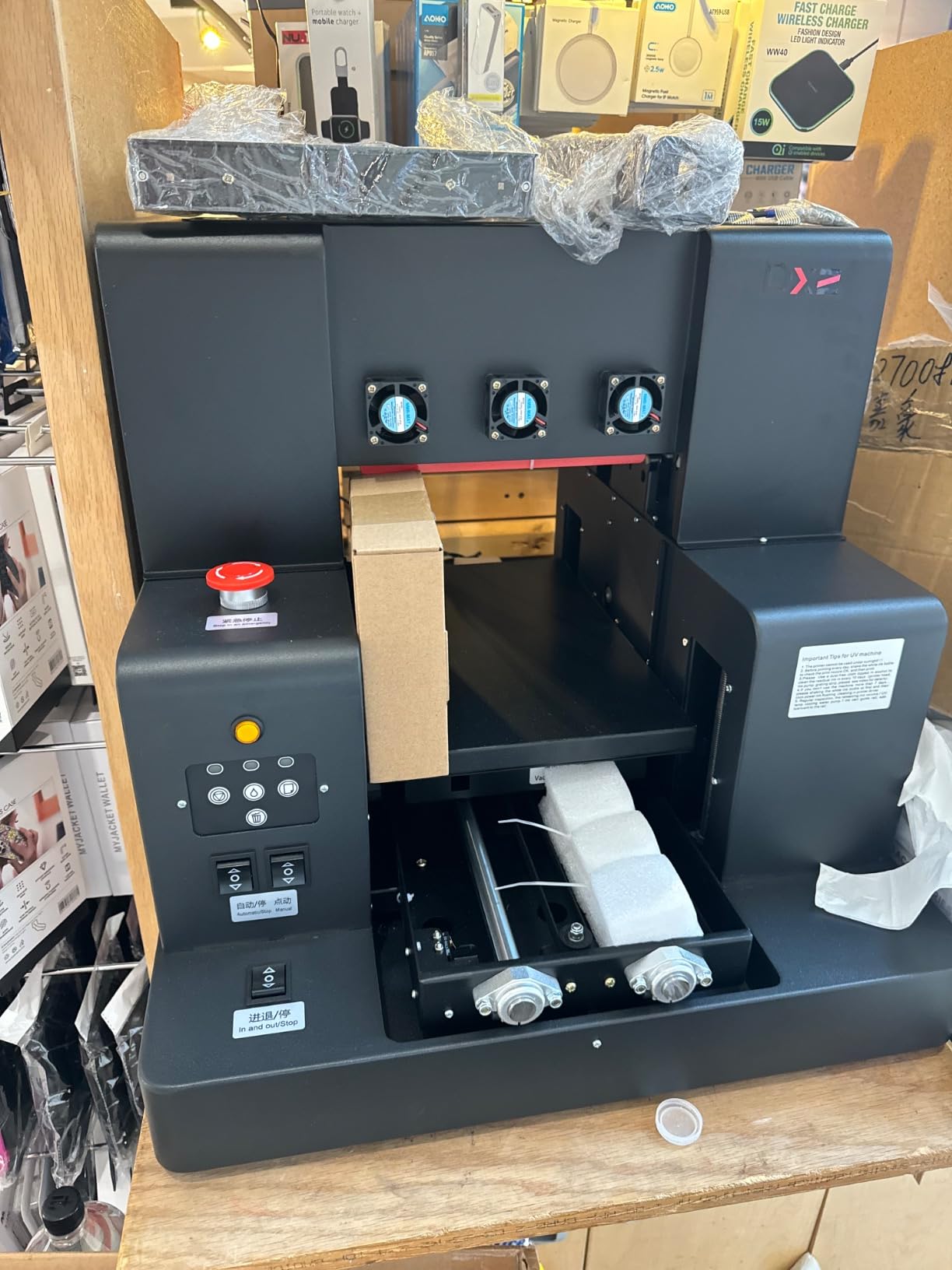DXZ A4 L805 UV Flatbed Printer - Varnish with Rotary UV Ink for Acrylic, Metal, Leather, Golf, Bottle, Phone Case and More, 2-Year Ink Included (Printer + Bottle Holder + Software) customer photo 2