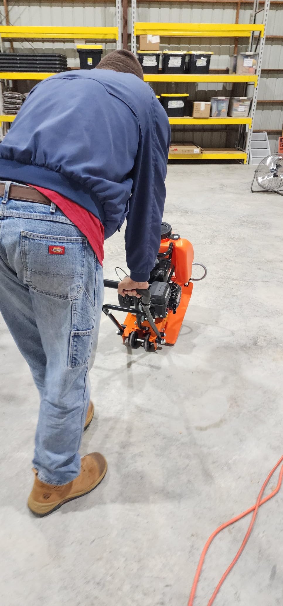 SuperHandy Plate Compactor with 7HP Gas Engine - 4200 lbs Force, 20 x 15 in. Steel Plate, 12 in. Depth Tamper for Soil, Gravel, Asphalt, Landscaping, Sidewalks, Patios (Water Tank) customer photo 2