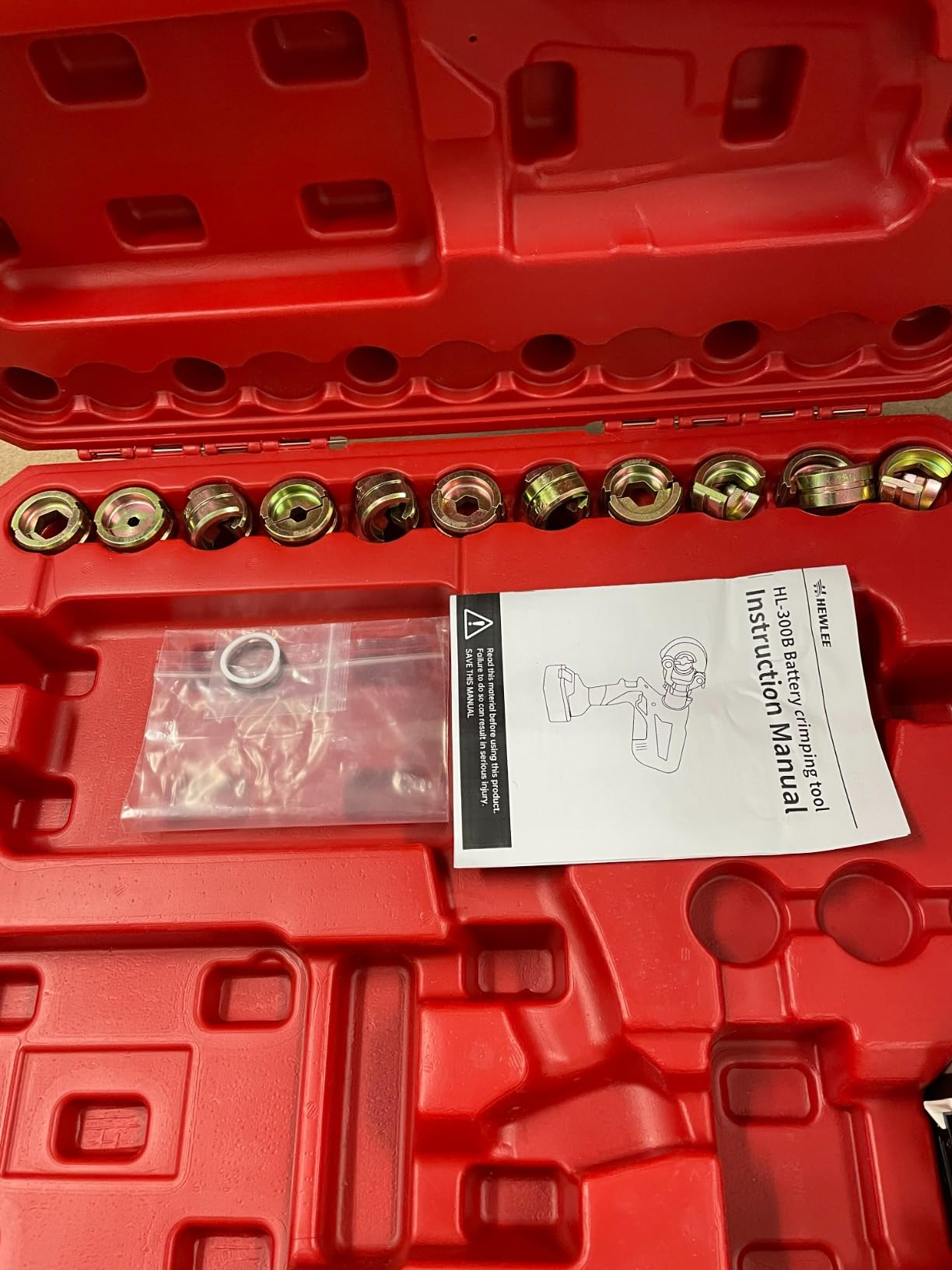 Electric Wire Cable Crimper with 12 Molds, 60KN Hydraulic Crimping Tool | Range 8AWG-600MCM, 5.0Ah Battery Powered, 5-8s Single Press, 0 Leaks, Hydraulic Crimper for Cu/Al Terminal, 100% Copper Motor customer photo 1