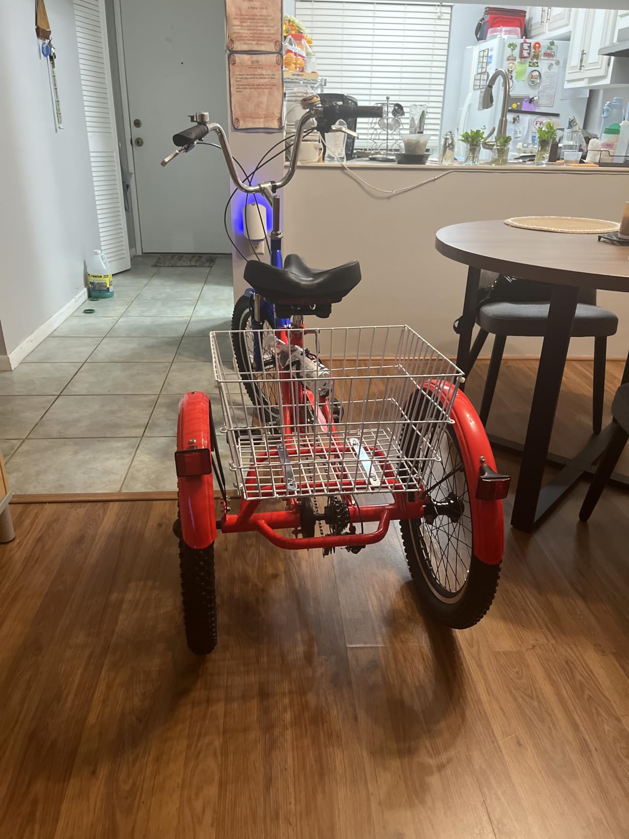 VEVOR Folding Adult Tricycle, Adult Folding Trikes, 3 Wheel Cruiser Bike with Large Basket & Adjustable Seat customer photo 1