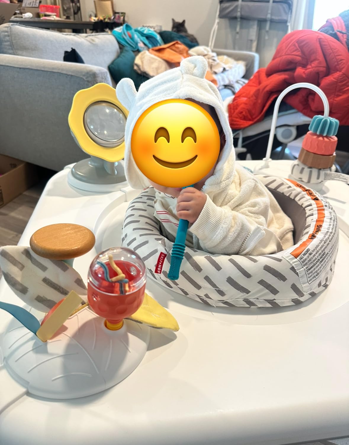 Skip Hop Discoverosity Montessori-Inspired 3-Stage Activity Center & Play Table for Baby Ages 4m+, Includes Mirror, Rattles, Teethers customer photo 1