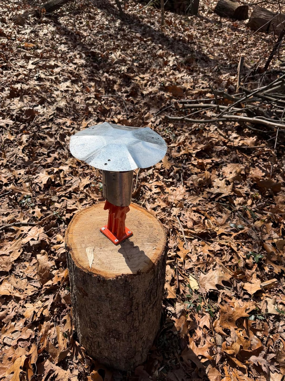 SPEED FORCE Firewood Kindling Log Wood Splitter - No Axe! Wedge Point Splits Firewood, 6 Inch Orange with Safety Cover, Safety Guard Available customer photo 2