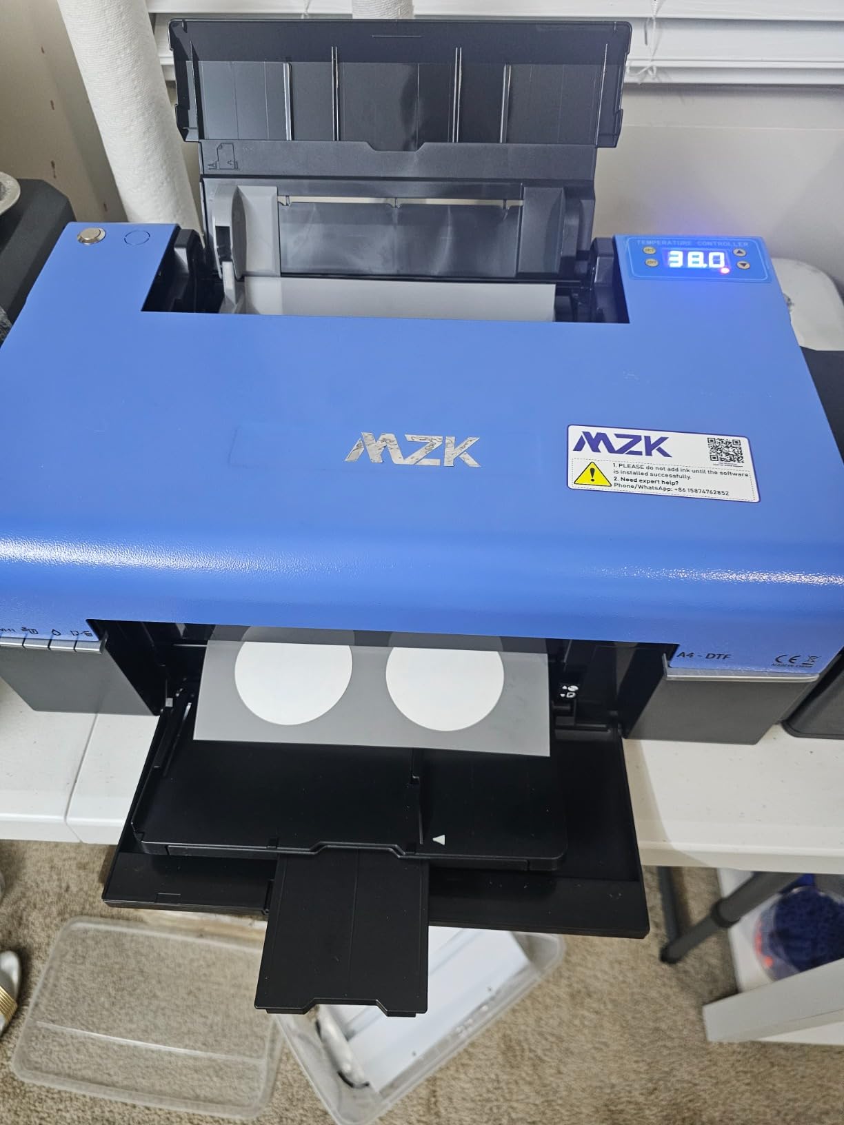 A3 DTF Powder Shaker and Dryer Machine 330mm Powder Shaking Machine for DTF Printing customer photo 2