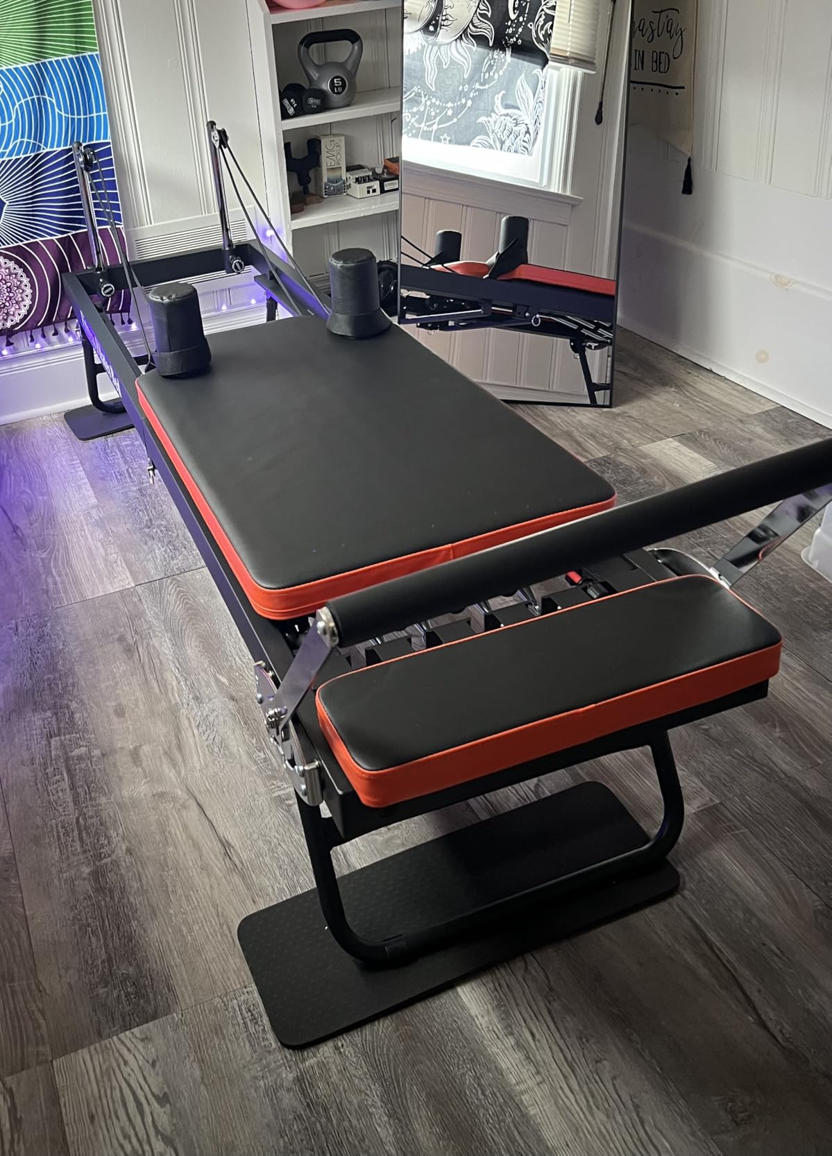 Dpiolrcag Foldable Pilates Machine & Equipment for Home Use and Gym Workout, Suitable for Advanced and Beginners Users, Up to 250 lbs Weight Capacity customer photo 1