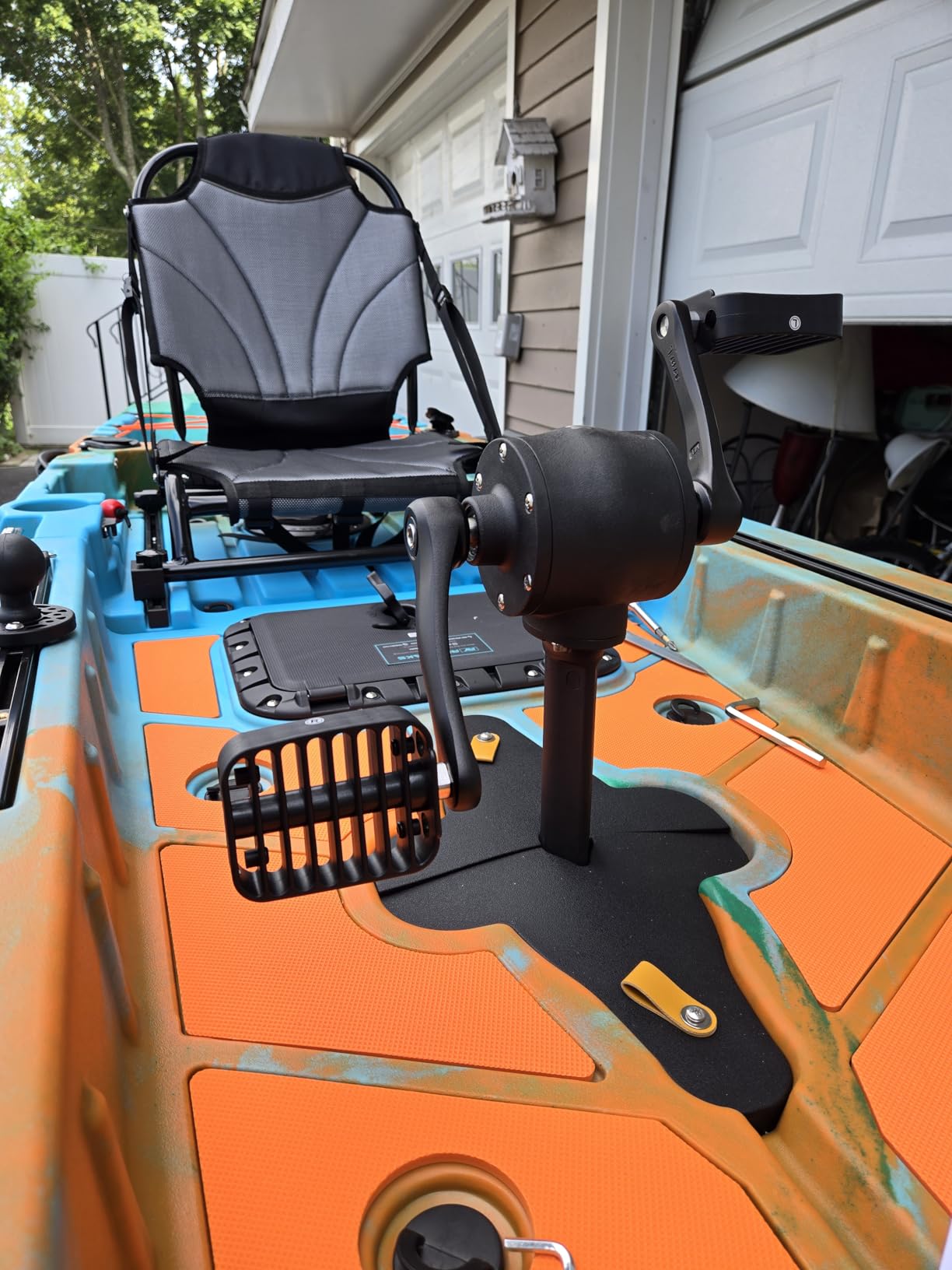 Reel Yaks Radar Modular Fishing Kayak - 10ft, 430 lbs Capacity, Sunrise - Pedal Fishing Kayaks for Adults & Youth customer photo 2