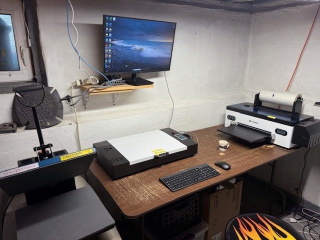 Upgraded A3 DTF Printer with Oven Bundle Set L1800 Direct to Film Transfer Printer Machine with Advanced White Ink Circulation System for DIY Print T-Shirts, Dark and Light Fabric Printing customer photo 2