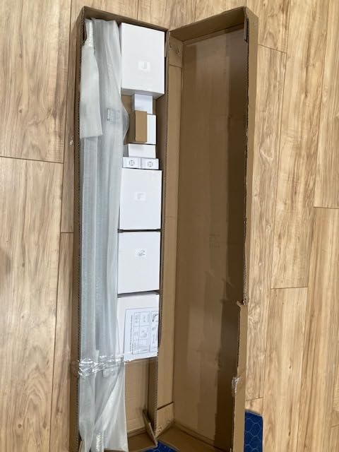 8FT Telescopic Hook-on Sliding Library Ladder Hardware | Hook-on ladder lifts off the track for easy repositioning or storage, Brake bottom wheel, 300 lbs capacity customer photo 2