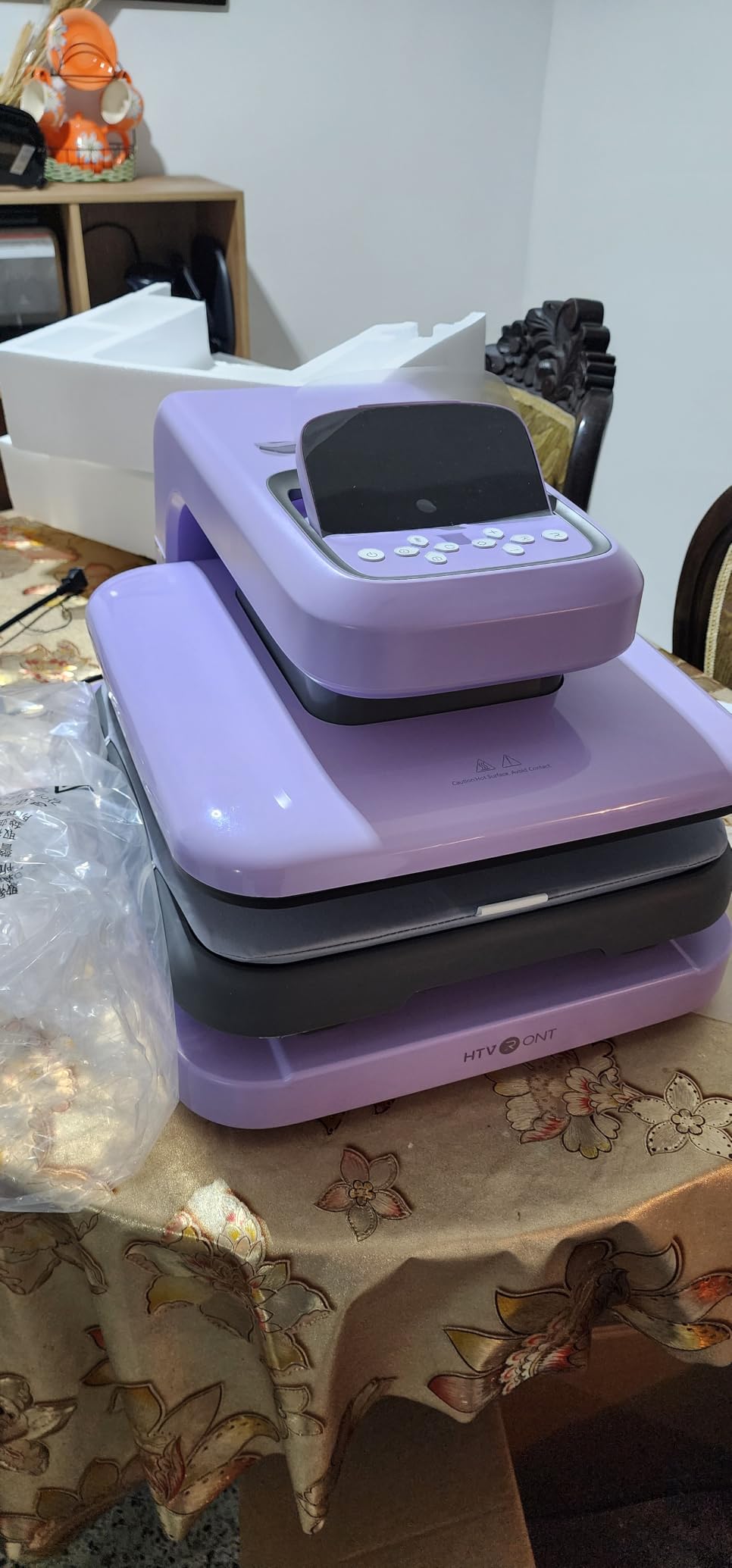HTVRONT Auto Heat Press 2 - Adjustable Pressure Heat Press Machine 15X15 | Heats Up Fast & Evenly Heat Press with Higher Heating Height for HTV, Sublimation, Heat Transfer Projects customer photo 1