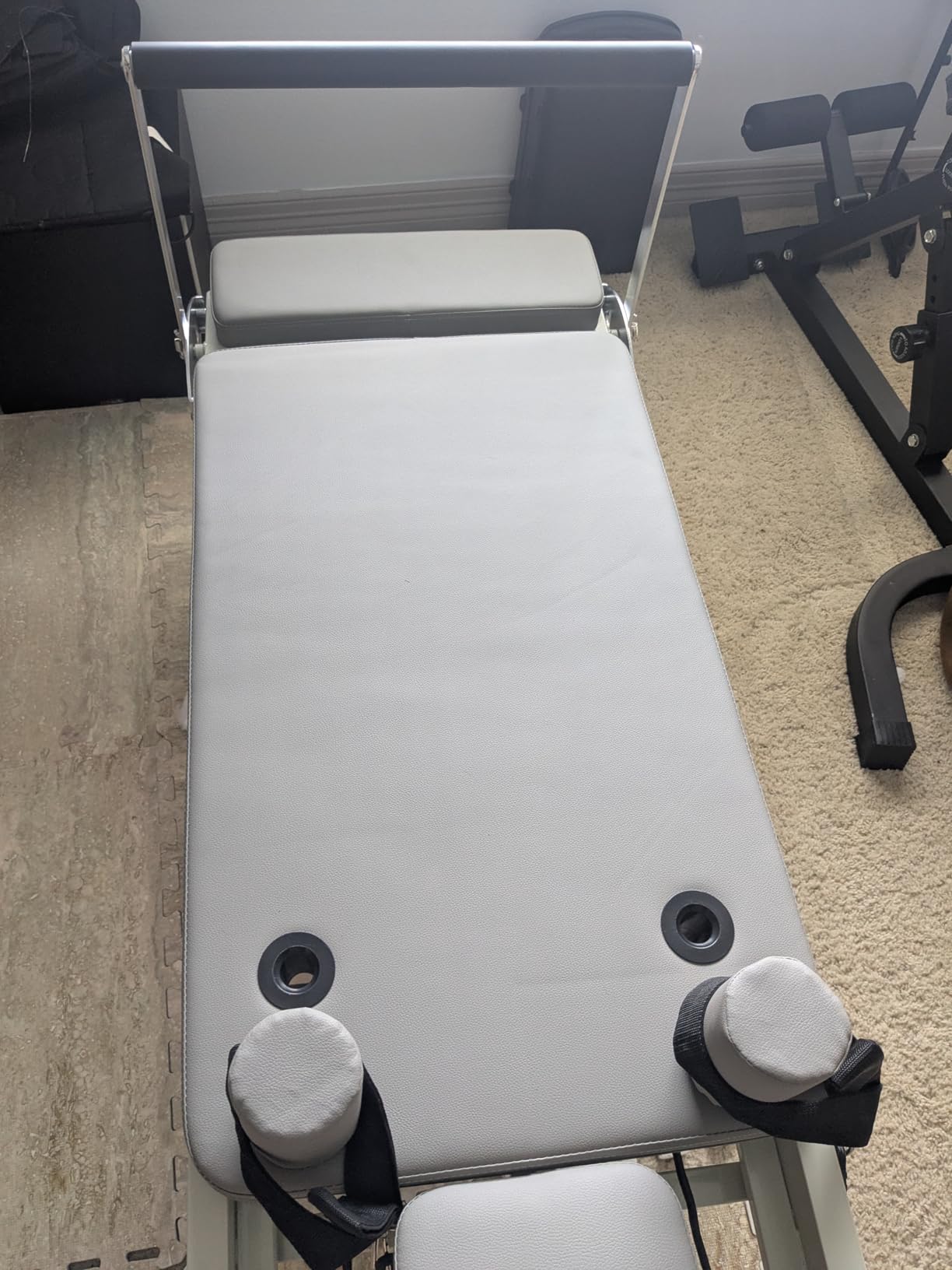 Pilates Reformer, HOWHAI Reformer Pilates Machine Foldable for Home Gym, Pilates Equipment with Jump Board and Dual Resistance -Springs and Cords (400lbs Capacity) customer photo 2