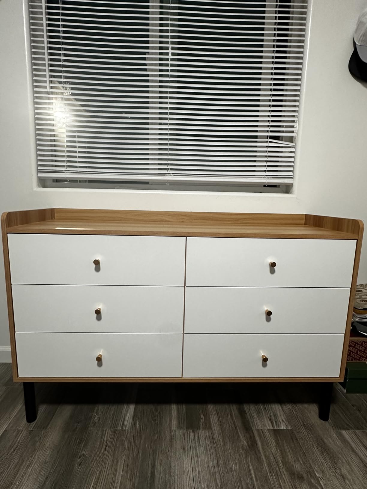 LYNSOM Dresser for Bedroom, 6 Drawer Natural Wood Dresser with Wide Drawer and Metal Handles customer photo 1