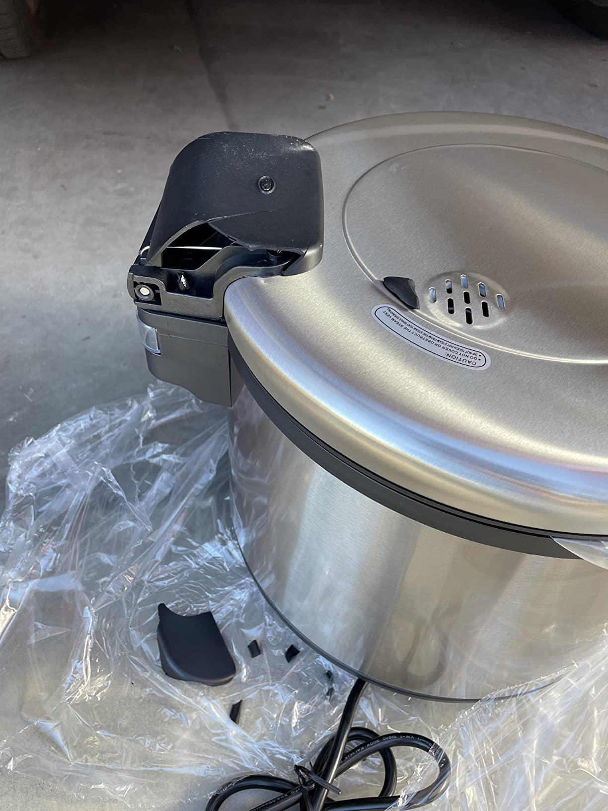 AROMA Commercial Rice Cooker for Restaurant (64 Cups Cooked) and Automatic Commercial Rice Warmer with Bonded Granite® Pot customer photo 1